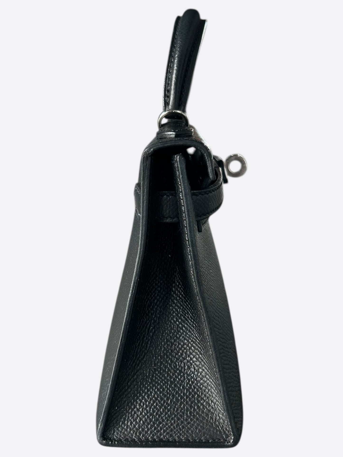 Hermes Black Epsom Mini Kelly 20