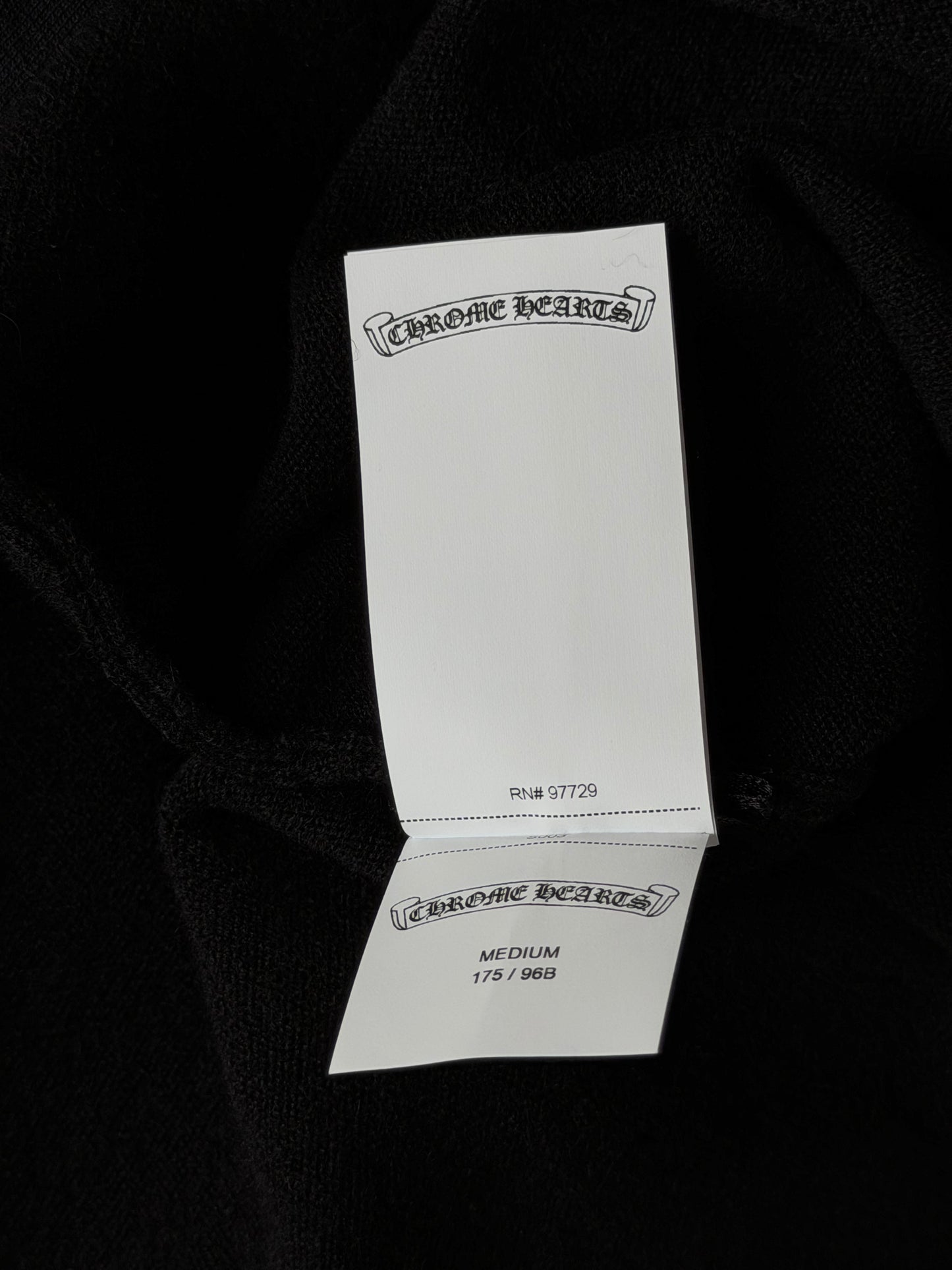 Chrome Hearts Black Embroidered Cross Women's Cashmere Sweater