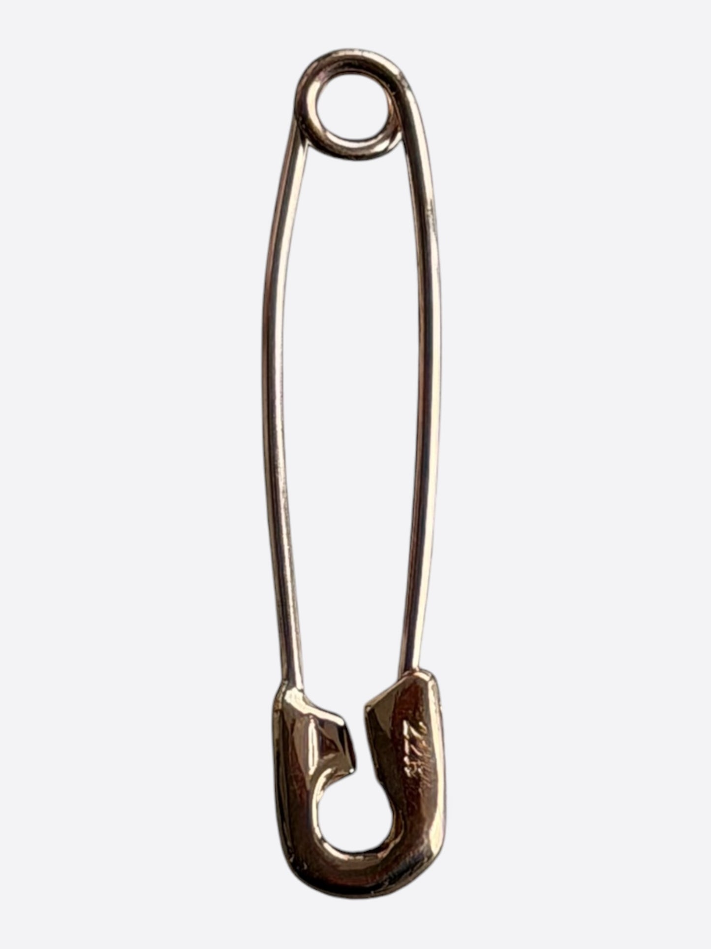 Chrome Hearts 22K Gold Safety Pin