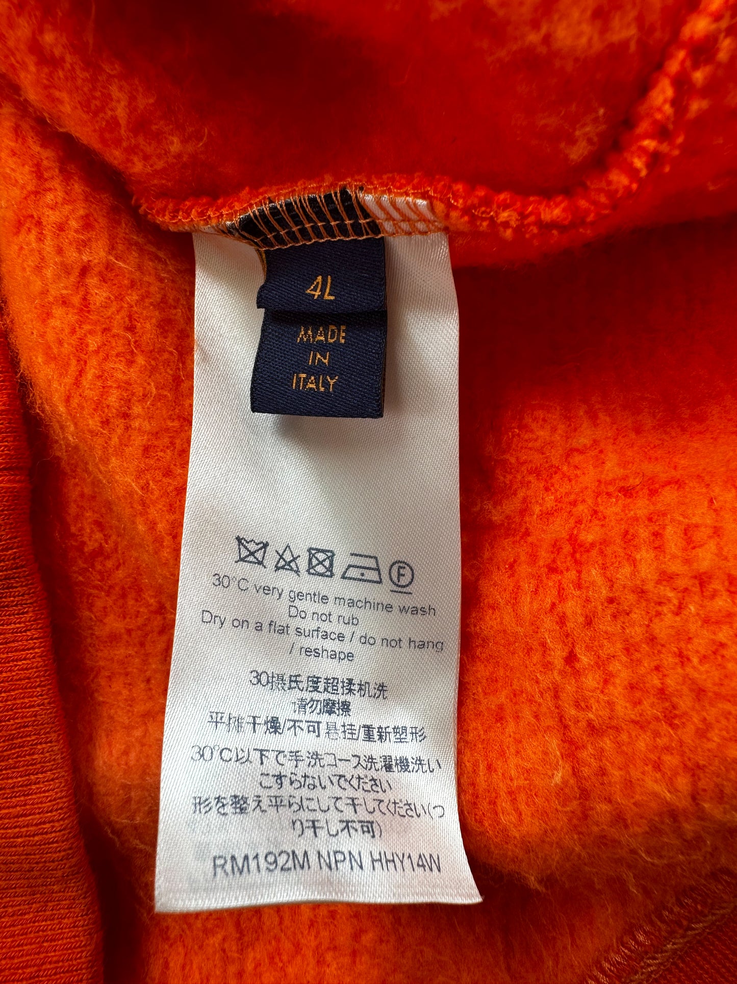Louis Vuitton Orange Monogram Jacquard Sweater