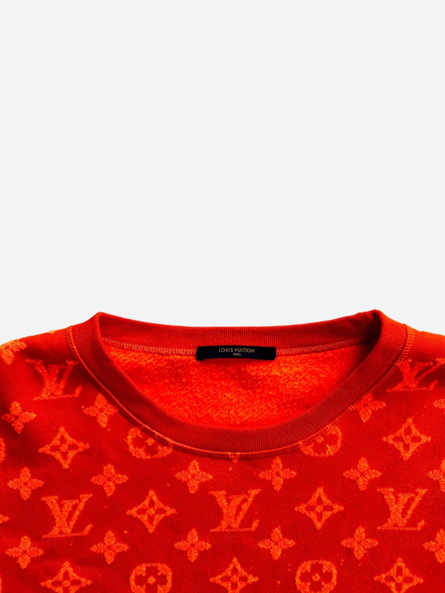 Louis Vuitton Orange Monogram Jacquard Sweater