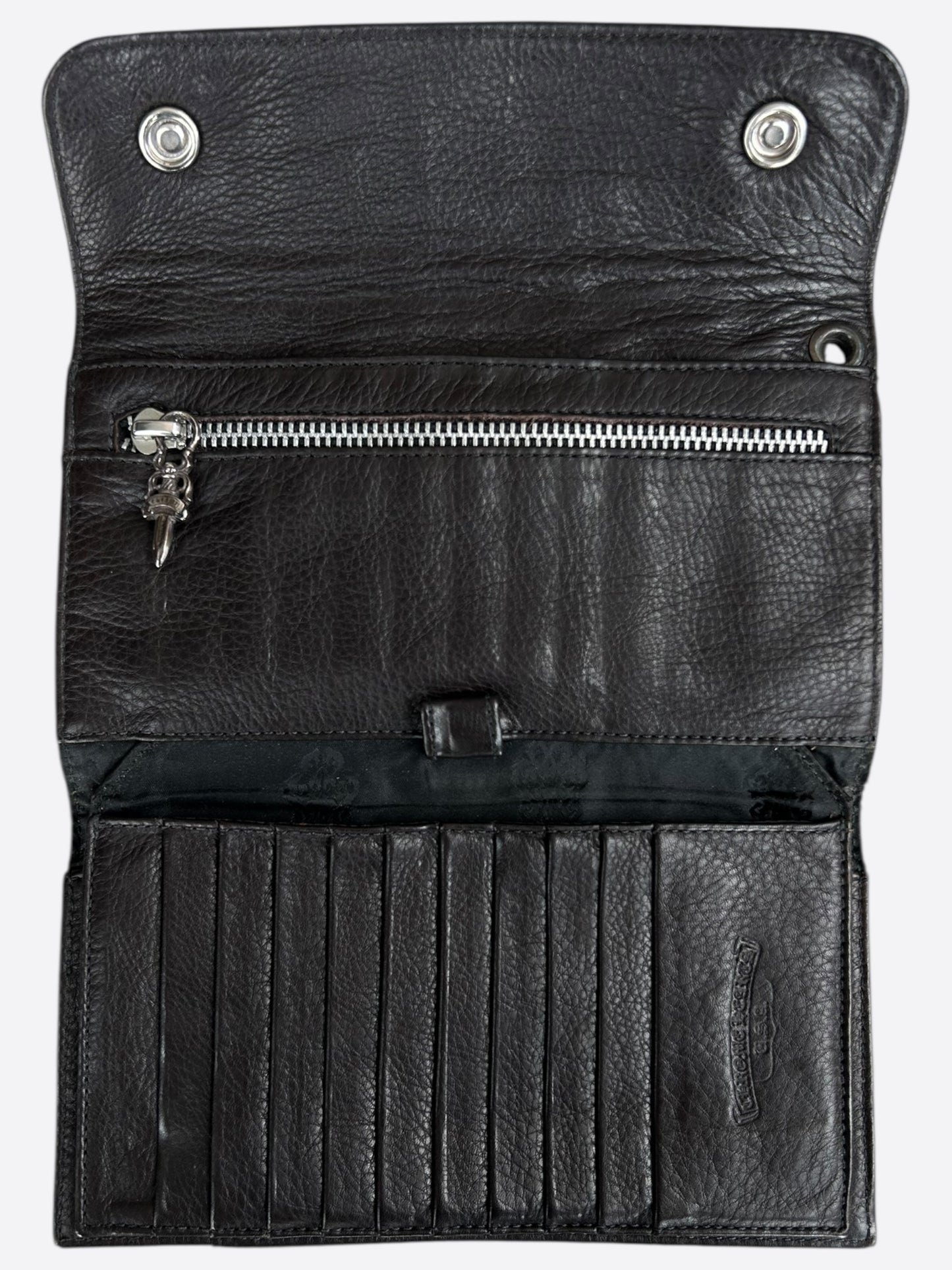 Chrome Hearts Brown Crocodile Wallet