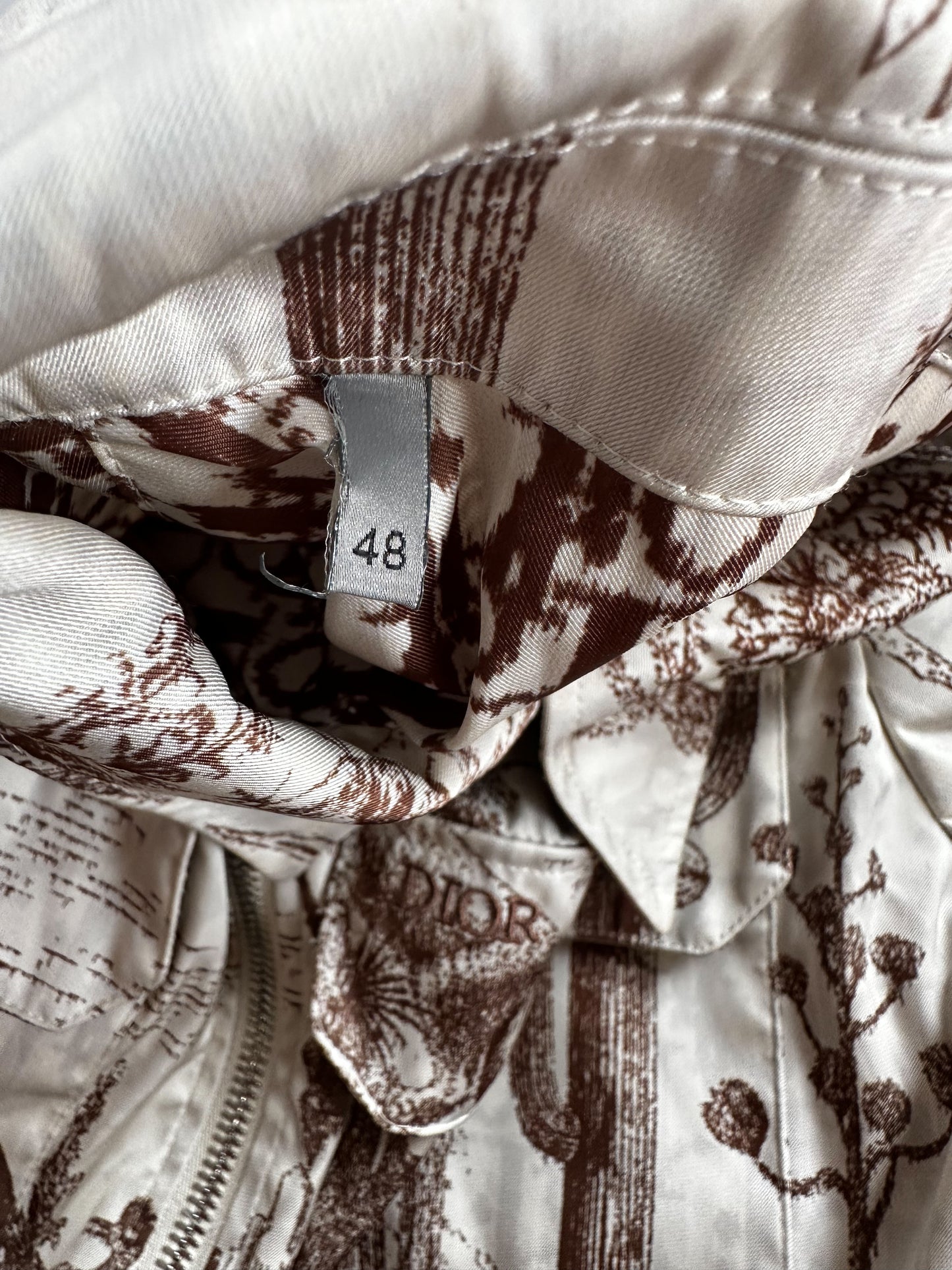 Dior Cactus Jack Brown & White Oblique Jacket