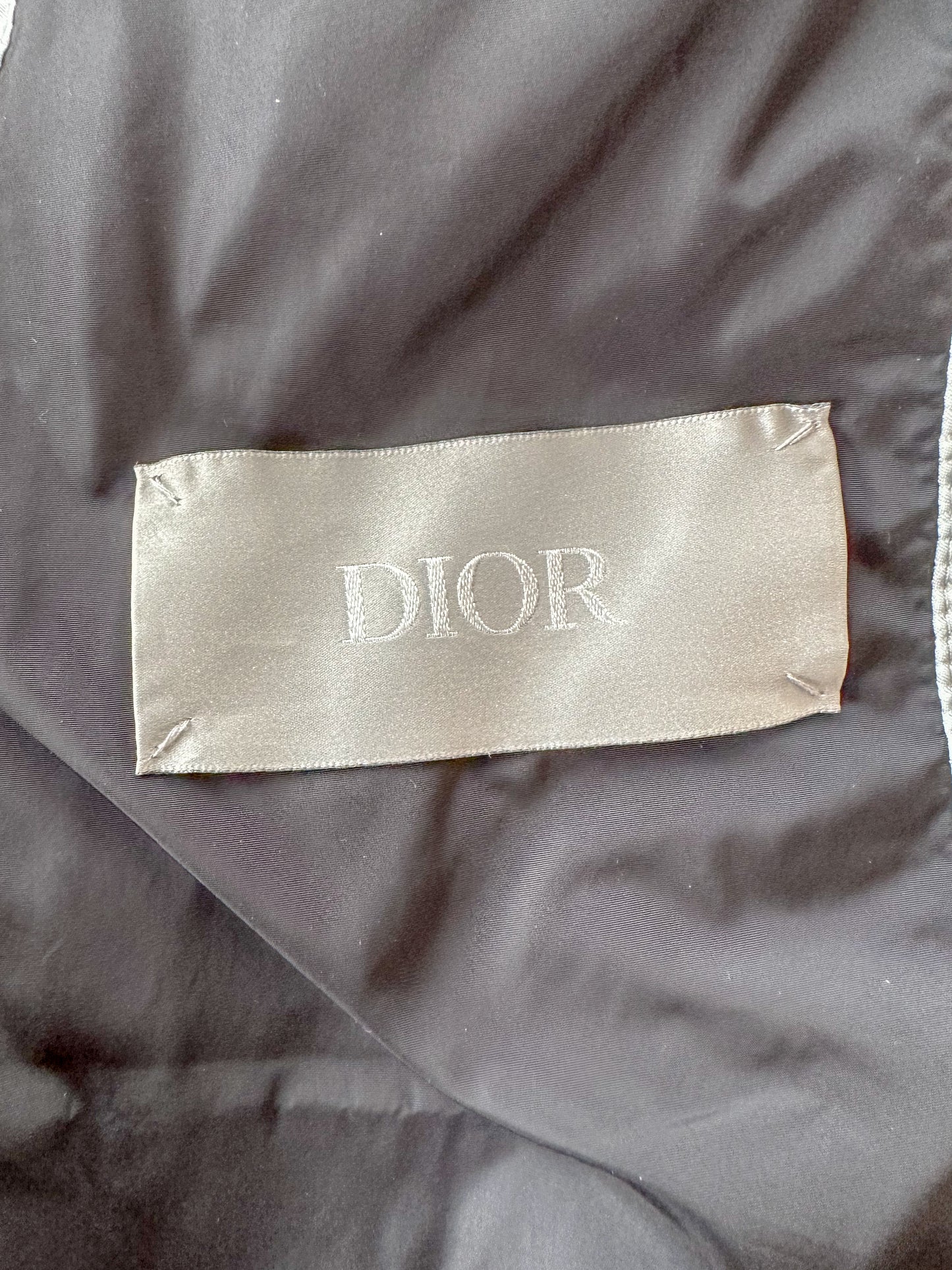 Dior Silver Oblique Puffer Vest