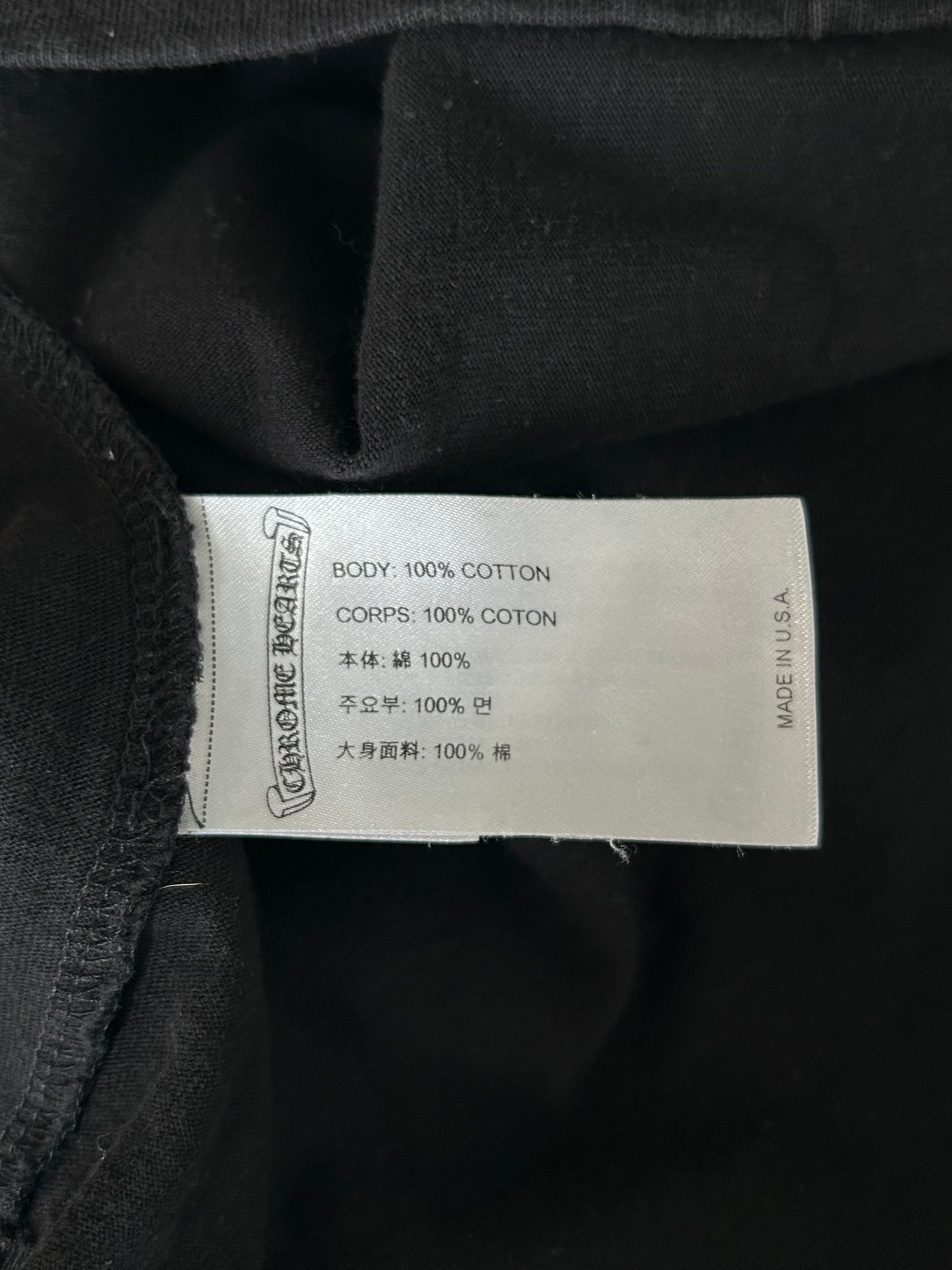 Chrome Hearts Matty Boy Black Stay Fast T-Shirt