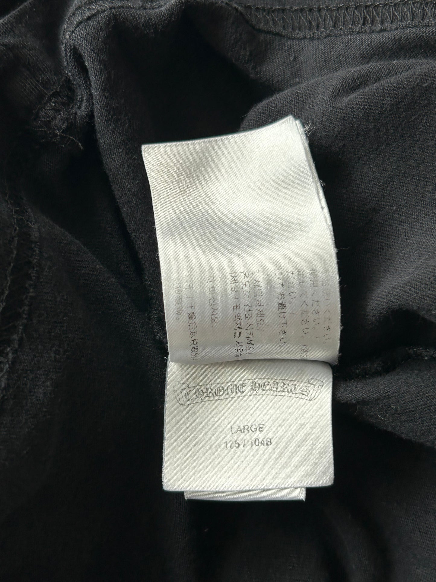 Chrome Hearts Black Racing Stripes T-Shirt