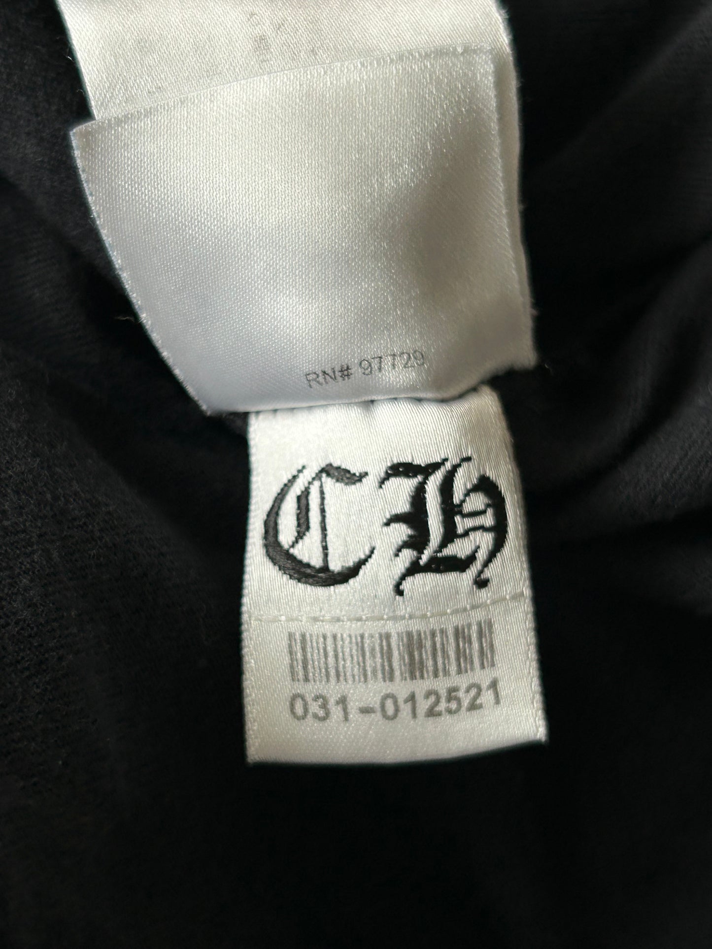 Chrome Hearts Black Racing Stripes T-Shirt