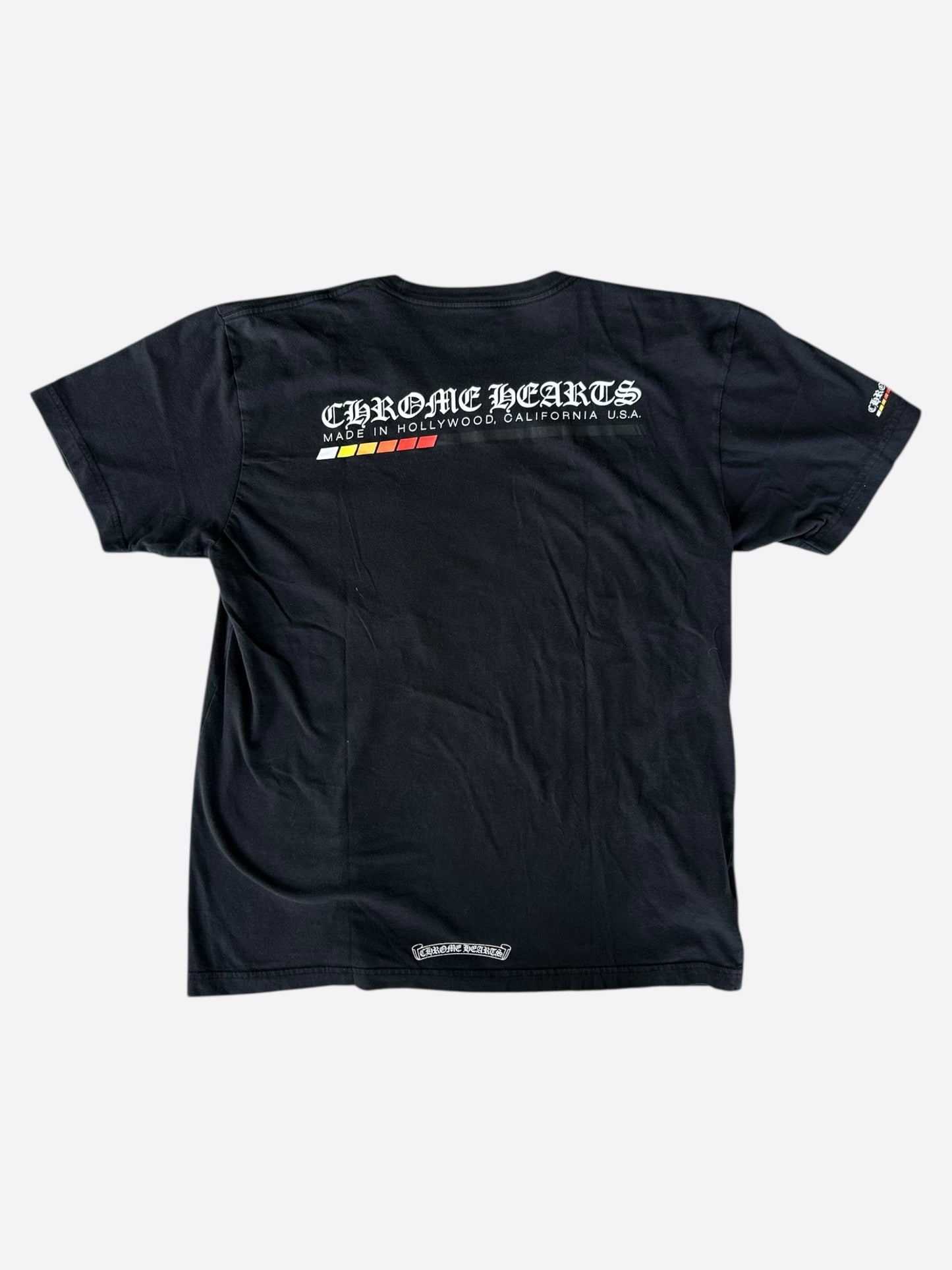 Chrome Hearts Black Racing Stripes T-Shirt
