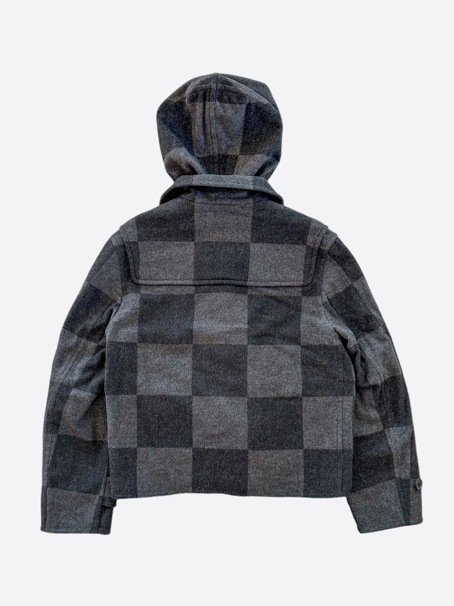 Louis Vuitton Nigo Grey Giant Damier Duffle Coat