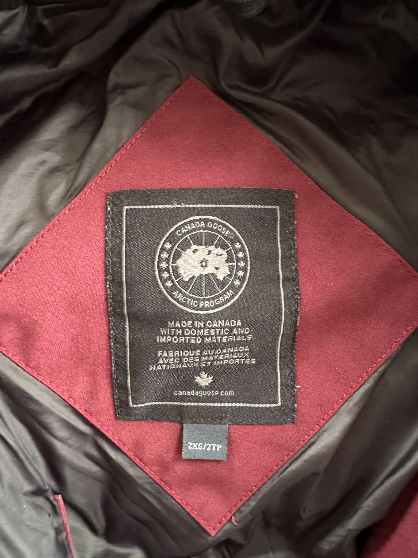 Canada Goose Bordeaux Shelburne Black Label Women's Jacket