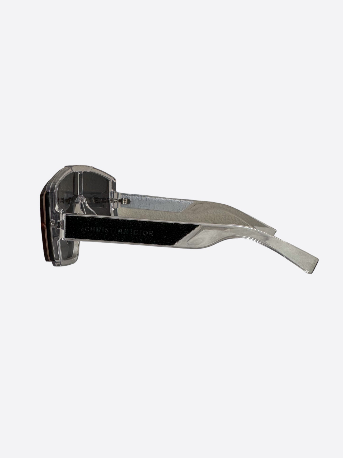 Dior Transparent & Blue Oblique Mask Sunglasses