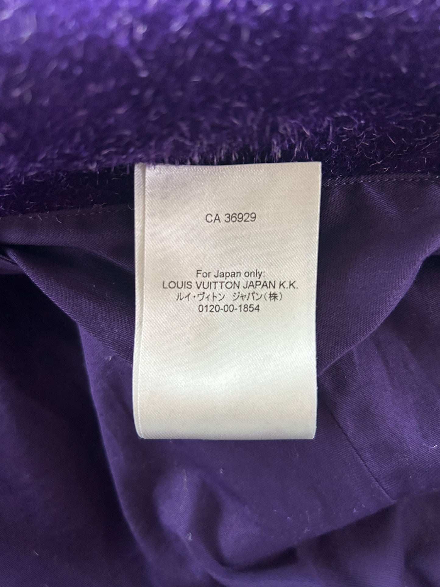 Louis Vuitton Purple Embossed Monogram Suede Workwear Jacket