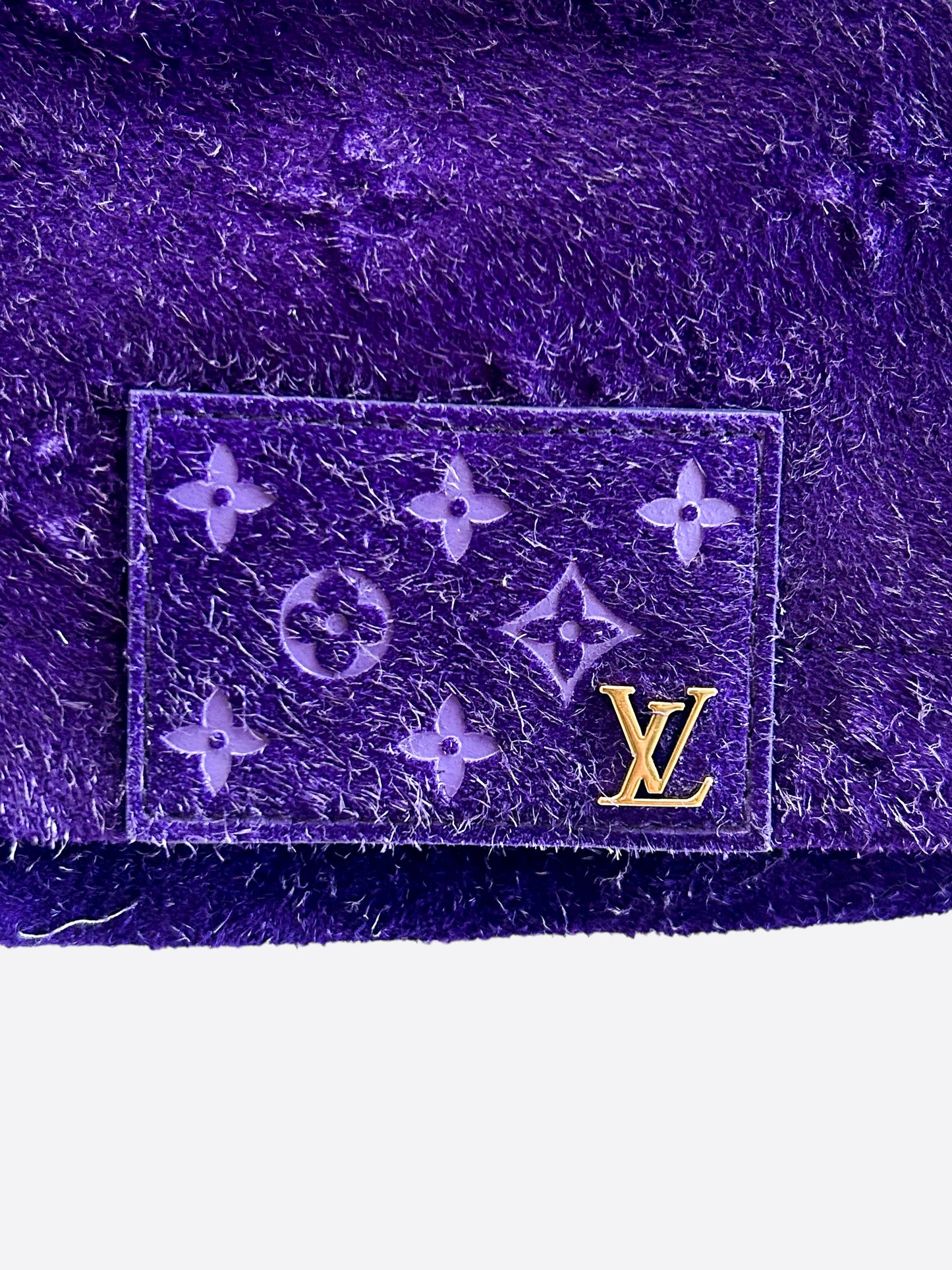 Louis Vuitton Purple Embossed Monogram Suede Workwear Jacket