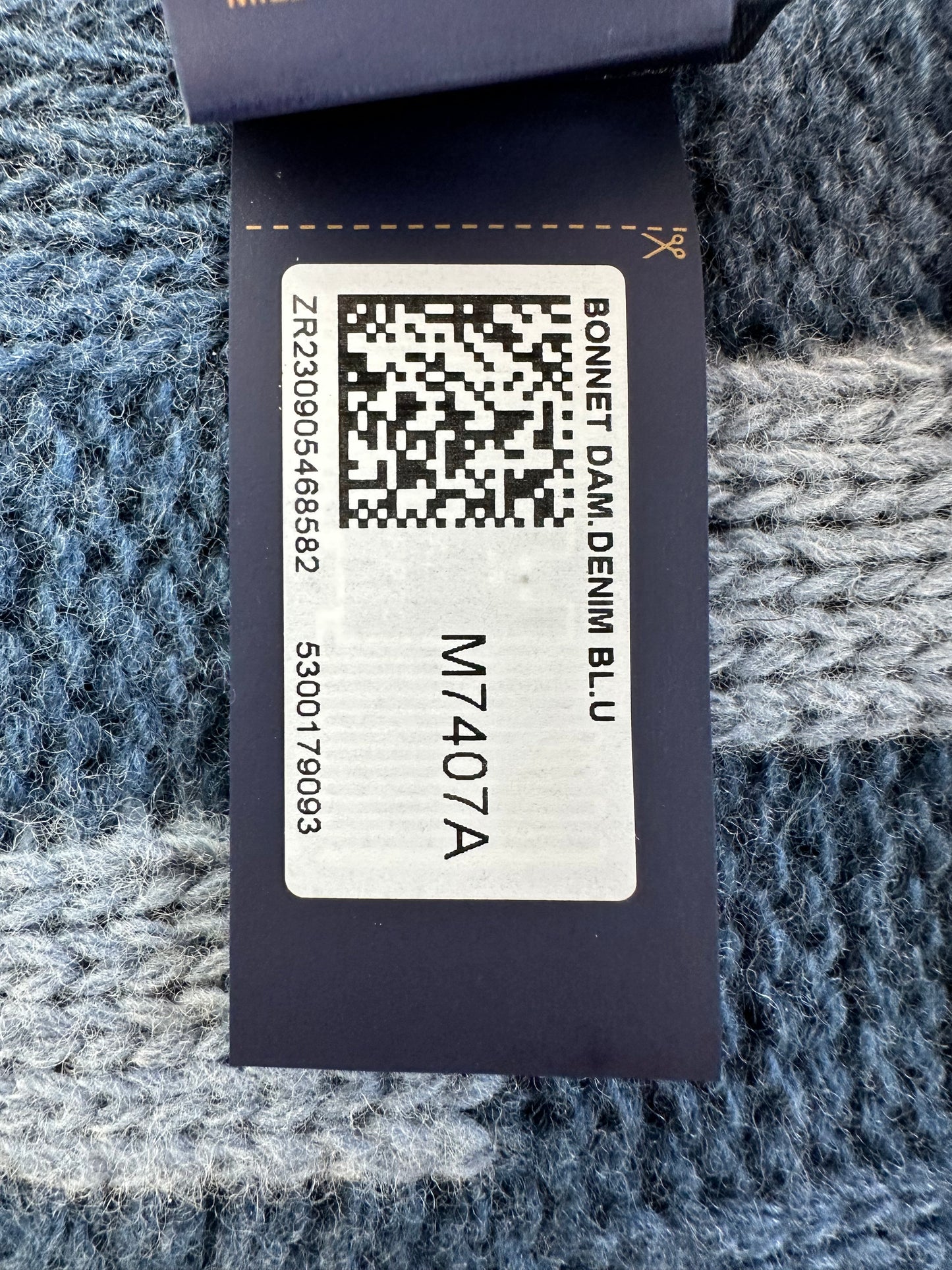 Louis Vuitton Blue Pixelated Damier Beanie