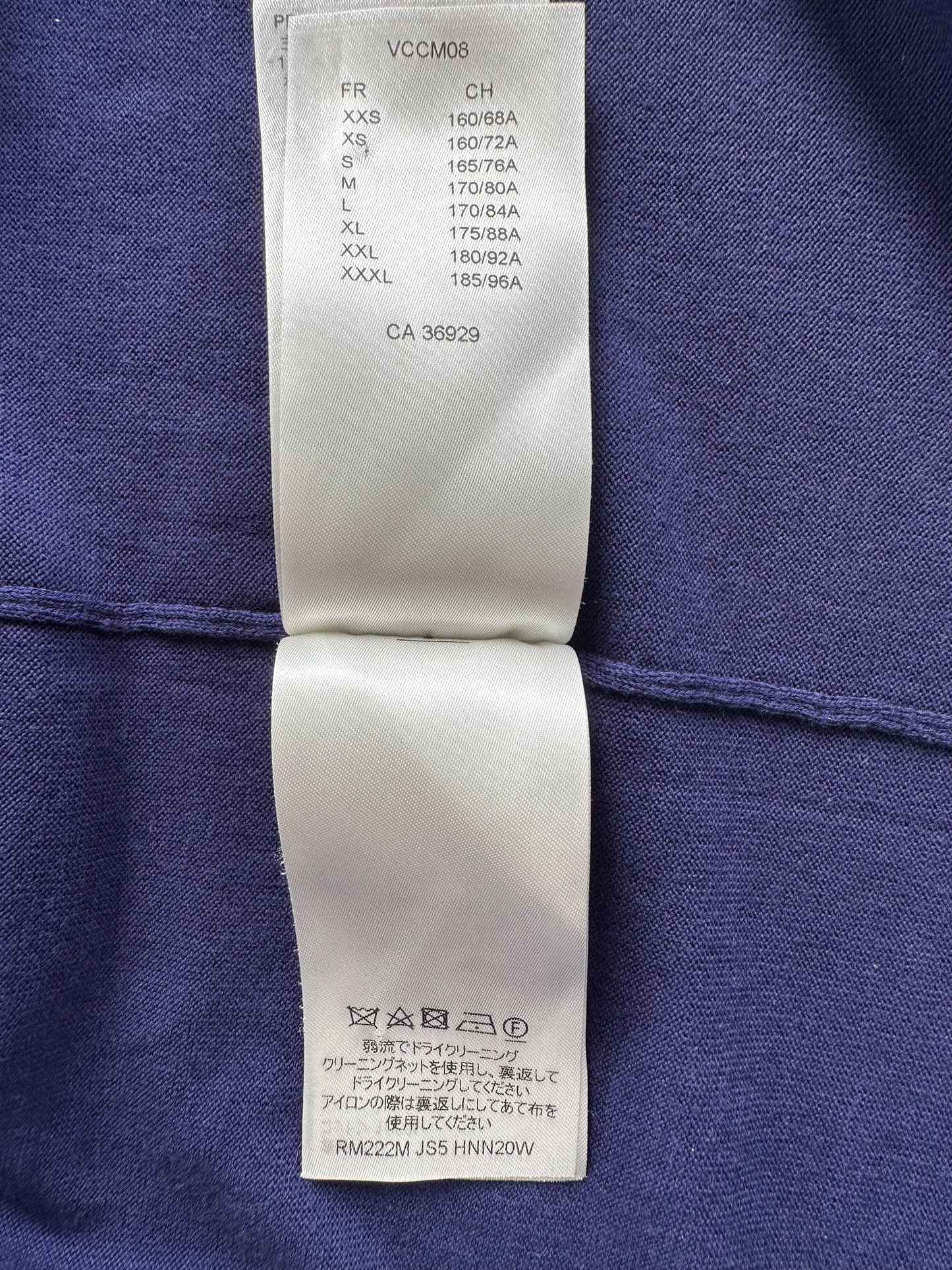 Louis Vuitton Blue & White Script Logo Intarsia T-Shirt