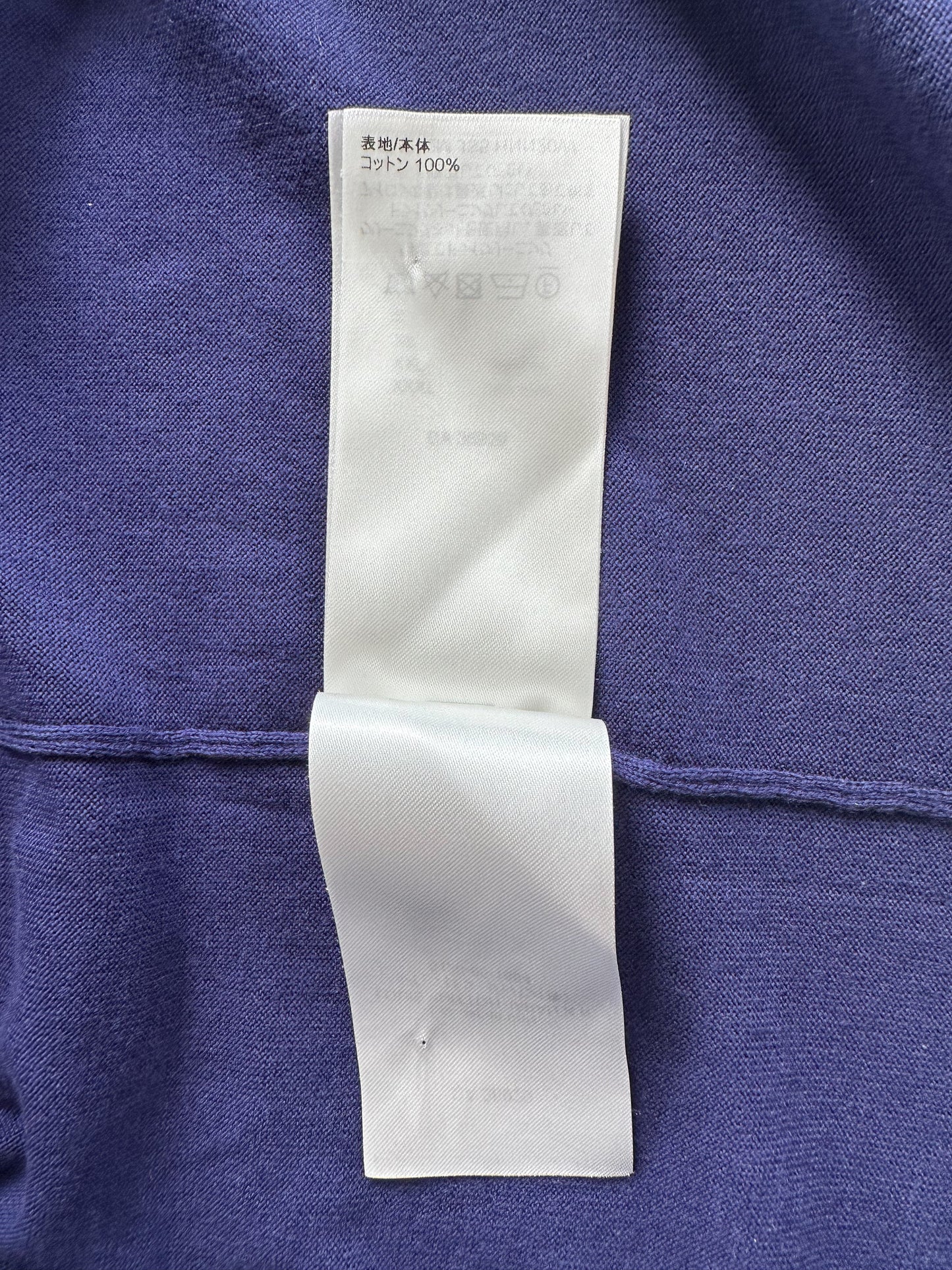 Louis Vuitton Blue & White Script Logo Intarsia T-Shirt