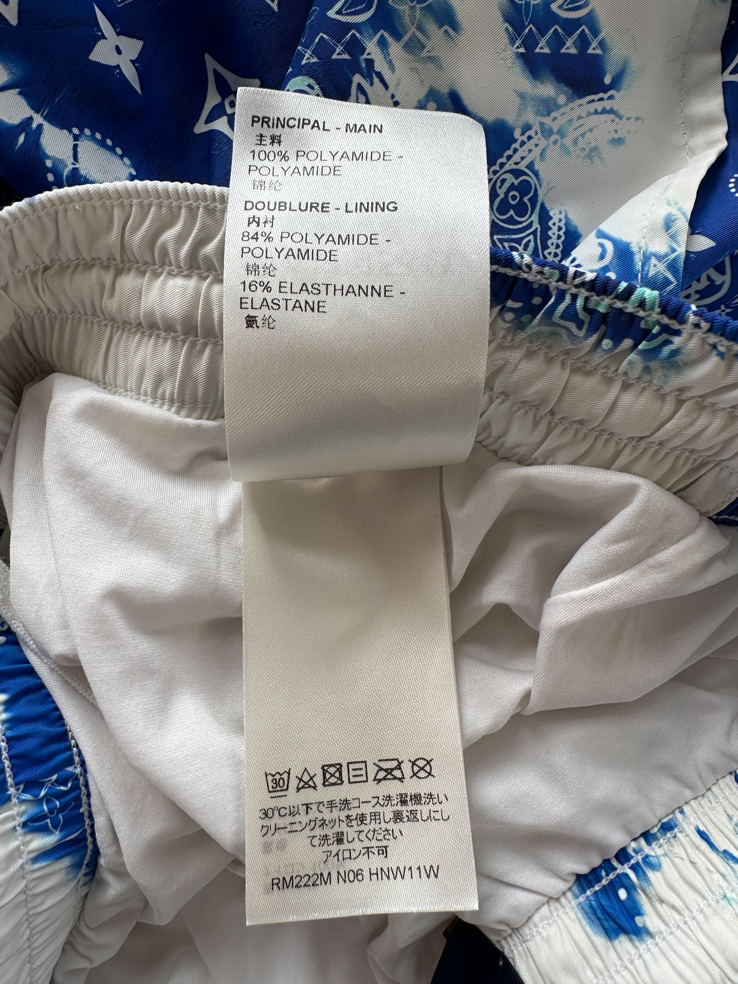 Louis Vuitton Blue Monogram Bandana Swimshorts