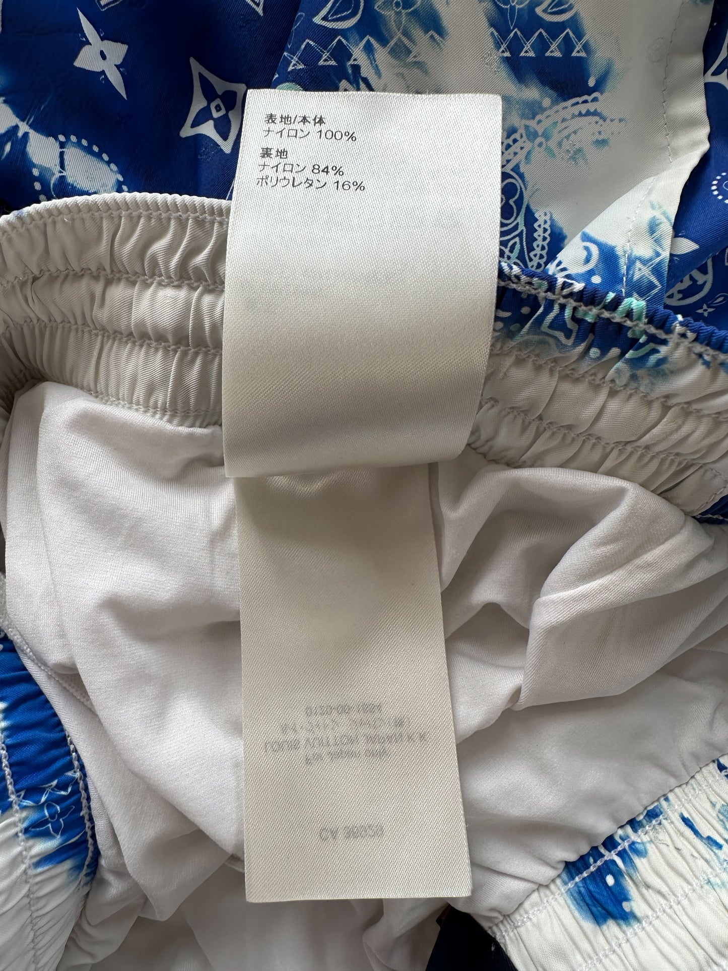 Louis Vuitton Blue Monogram Bandana Swimshorts