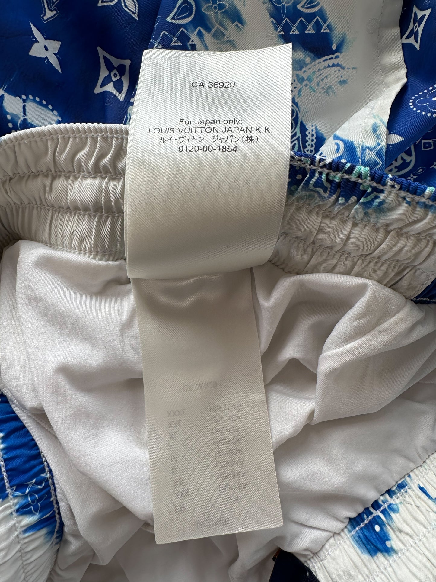 Louis Vuitton Blue Monogram Bandana Swimshorts