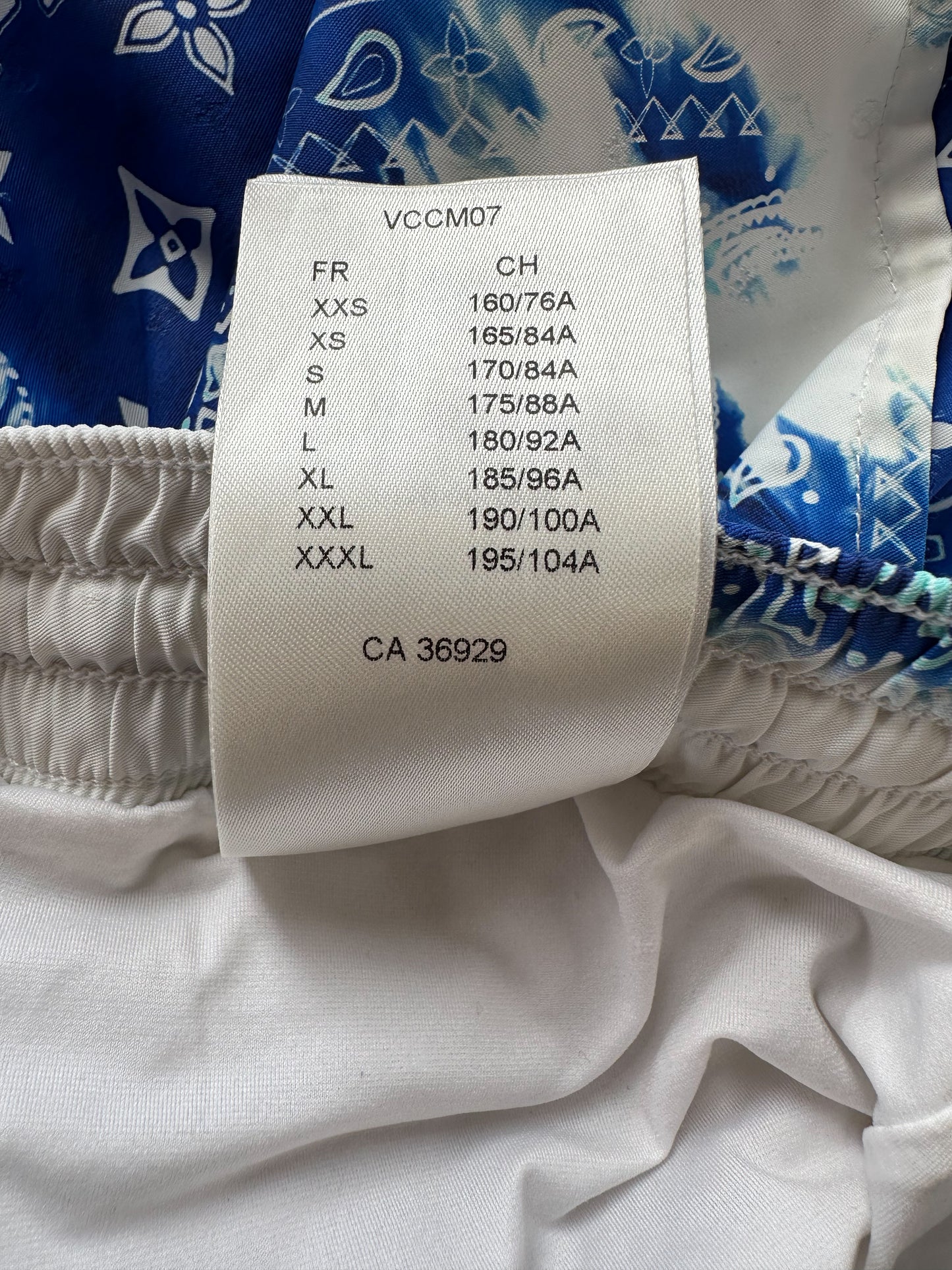 Louis Vuitton Blue Monogram Bandana Swimshorts