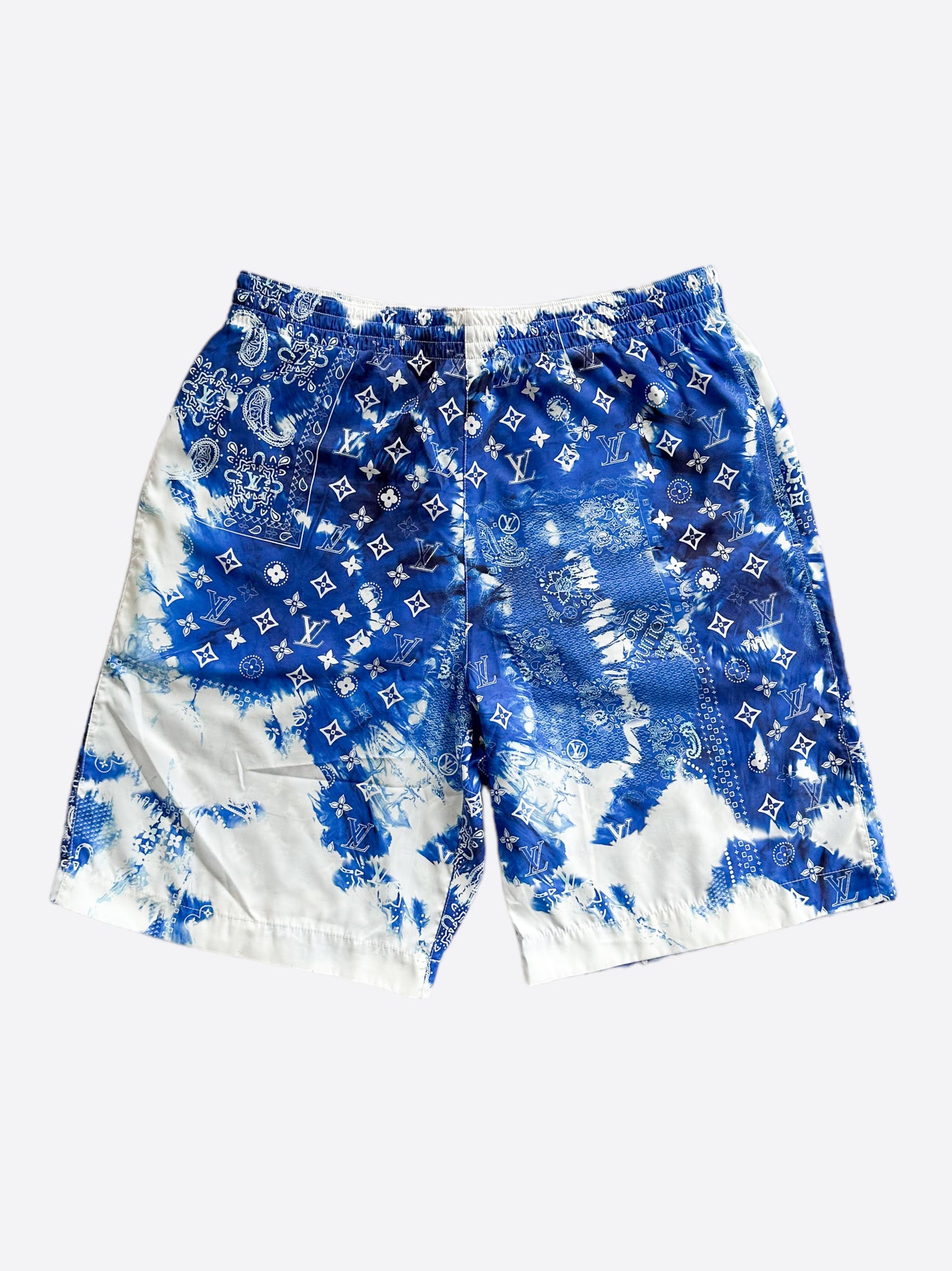Louis Vuitton Blue Monogram Bandana Swimshorts