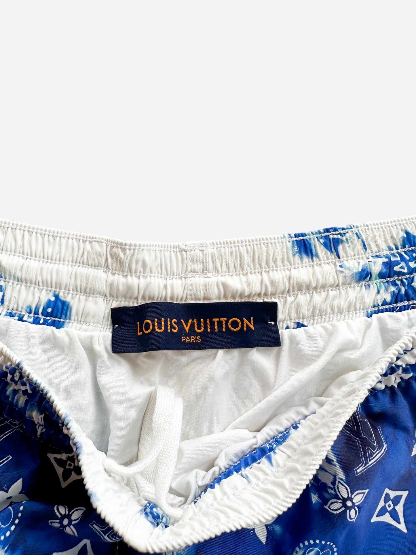 Louis Vuitton Blue Monogram Bandana Swimshorts