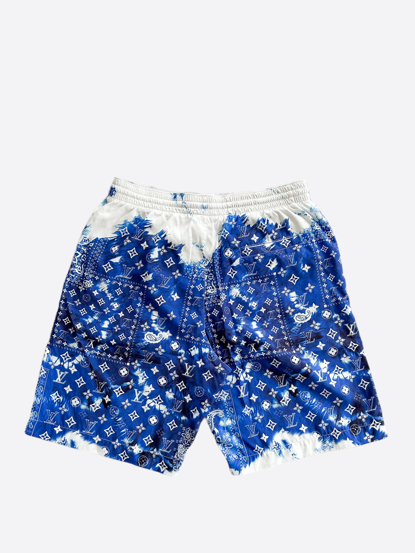 Louis Vuitton Blue Monogram Bandana Swimshorts
