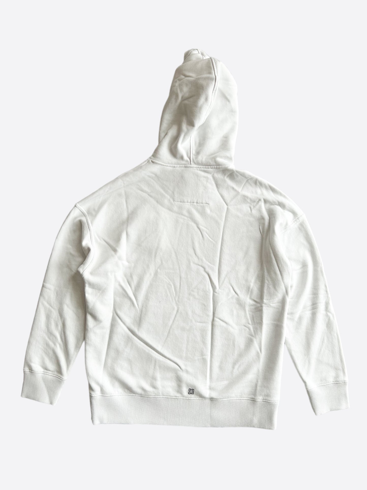 Givenchy White & Black Logo Hoodie