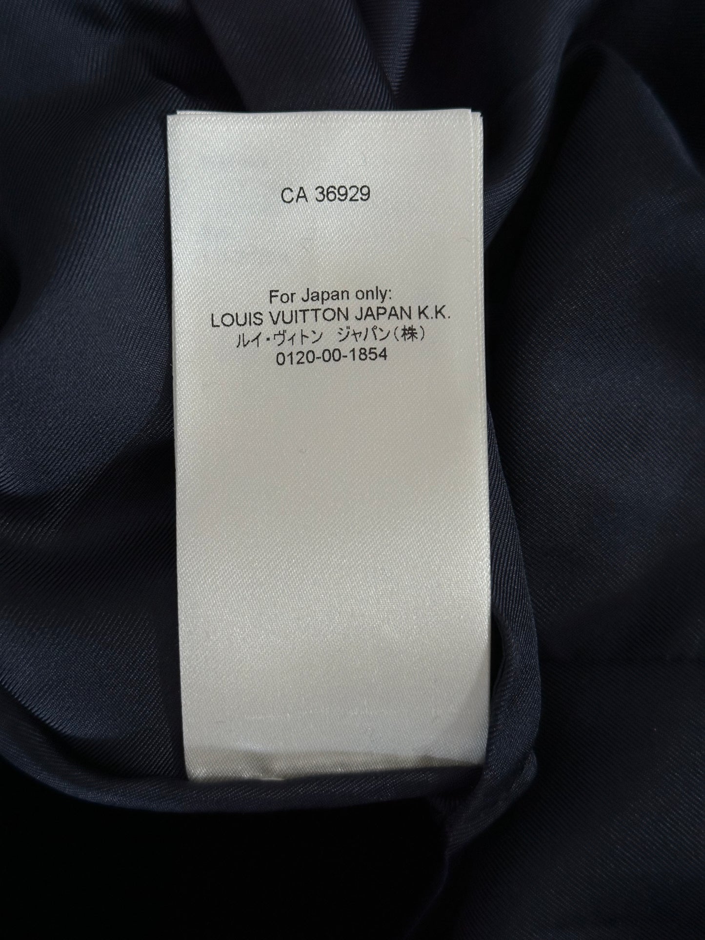 Louis Vuitton Navy Velvet Pearl Track Jacket