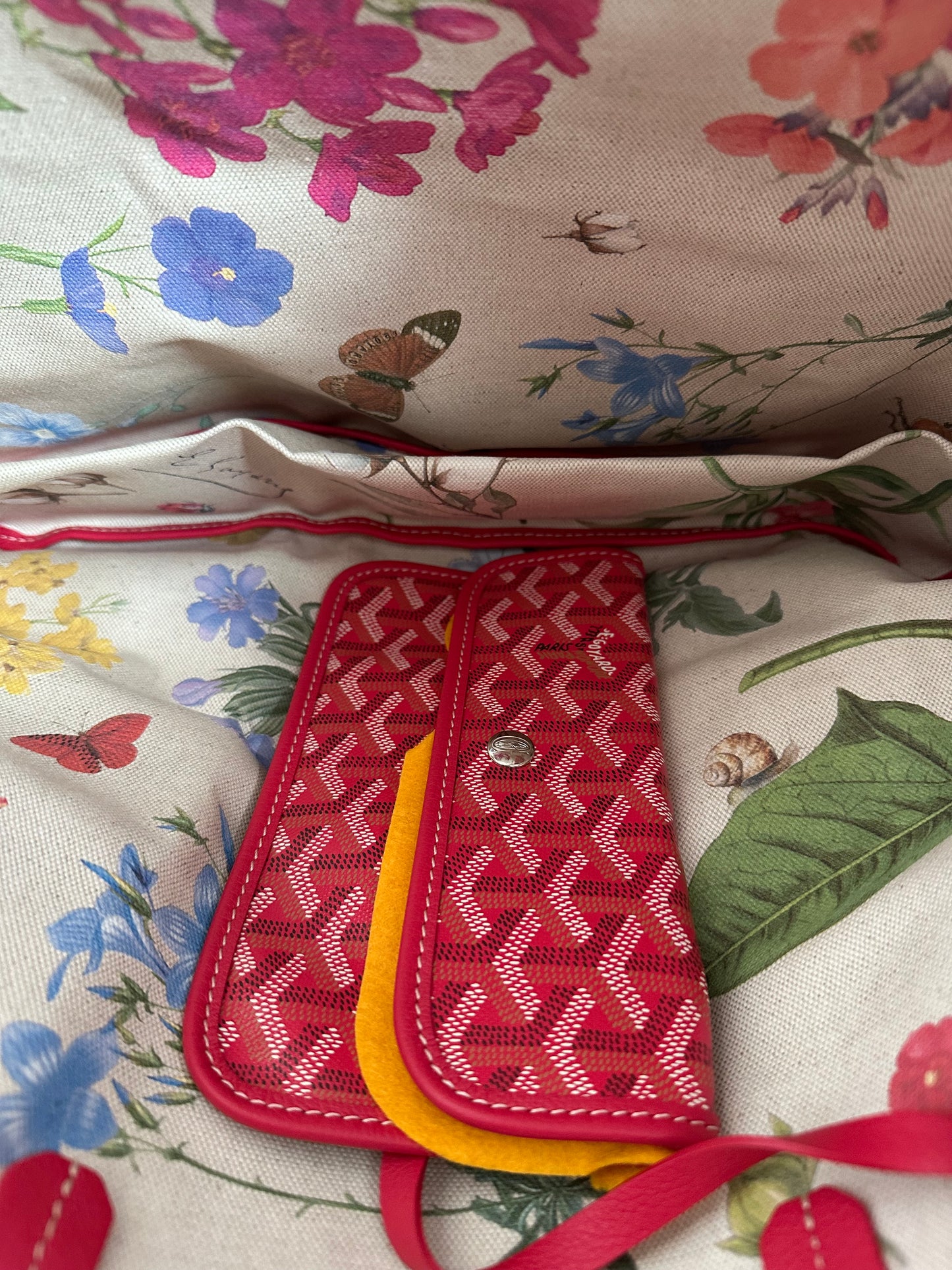 Goyard Fuchsia Pink Reversible St. Louis PM Tote Bag