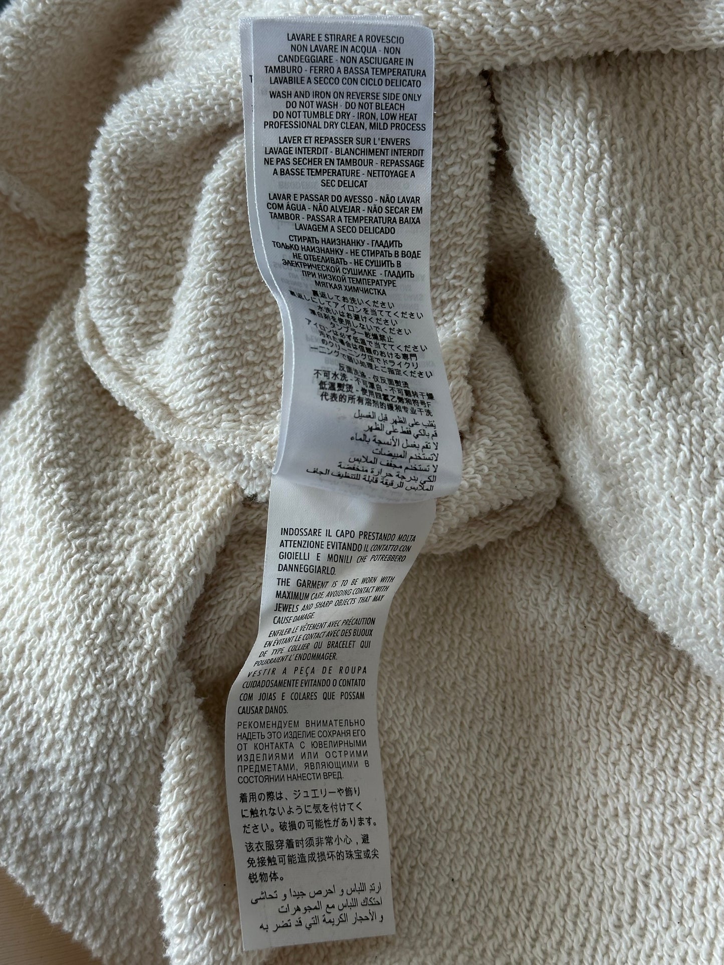 Gucci Cream Geisha Lovers Pearl Embellished Hoodie