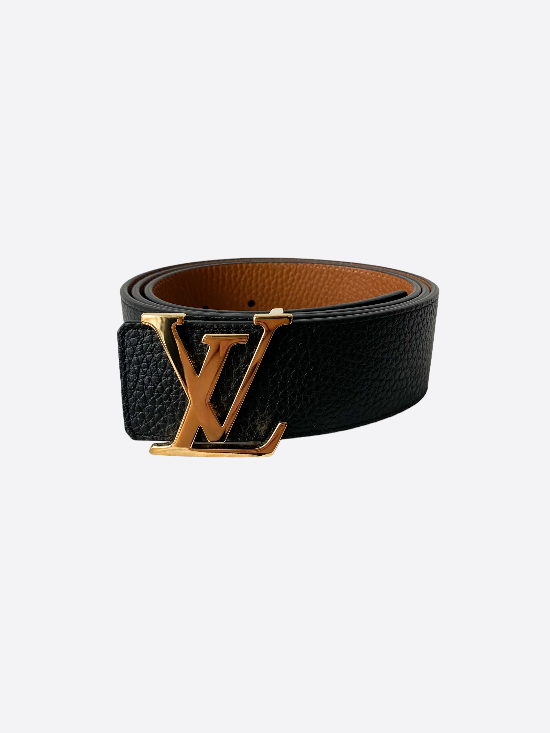 Shop Louis Vuitton LV Initiales Reversible Monogram Belt size 90cm