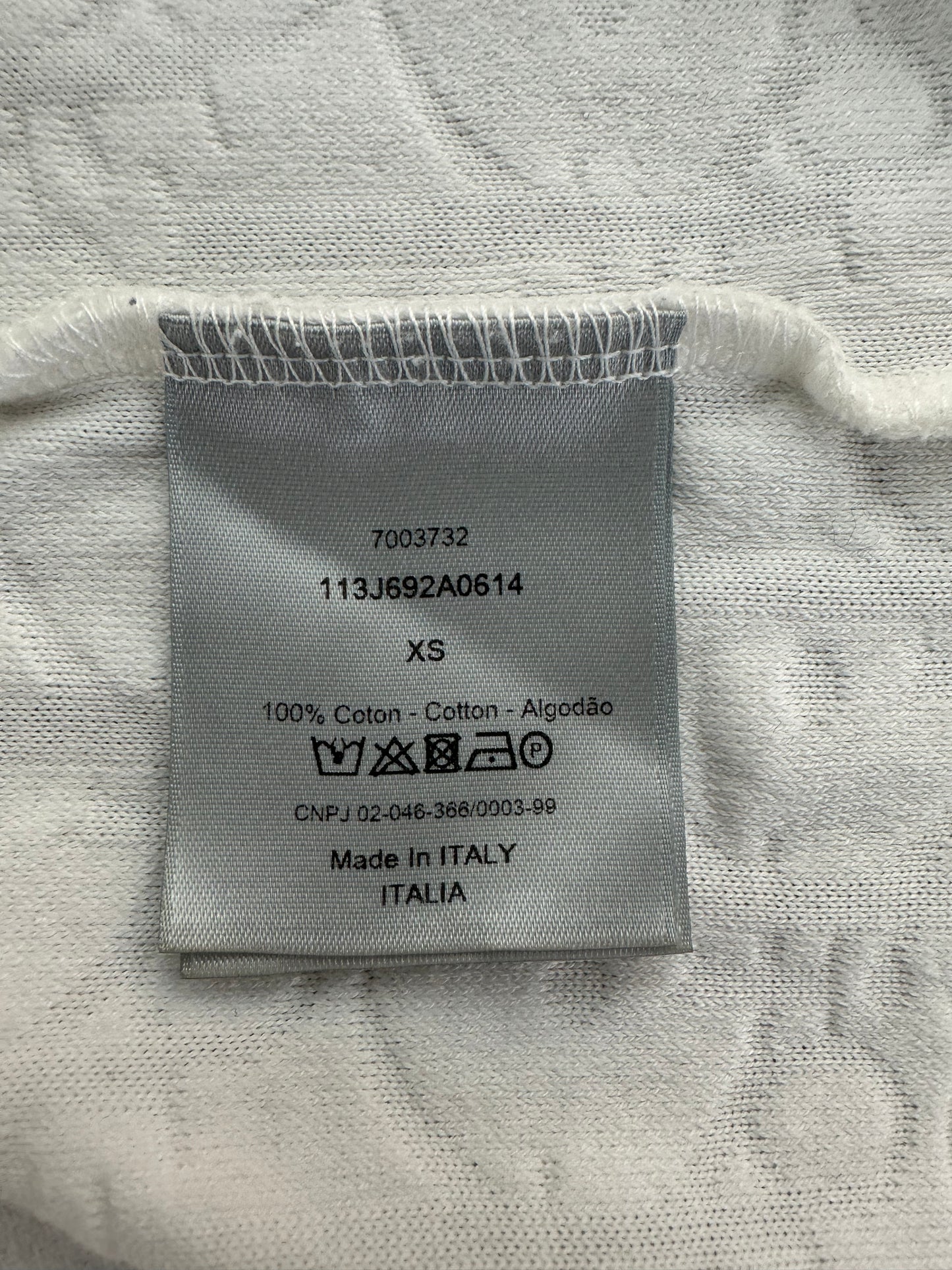 Dior White Oblique Towel T-Shirt