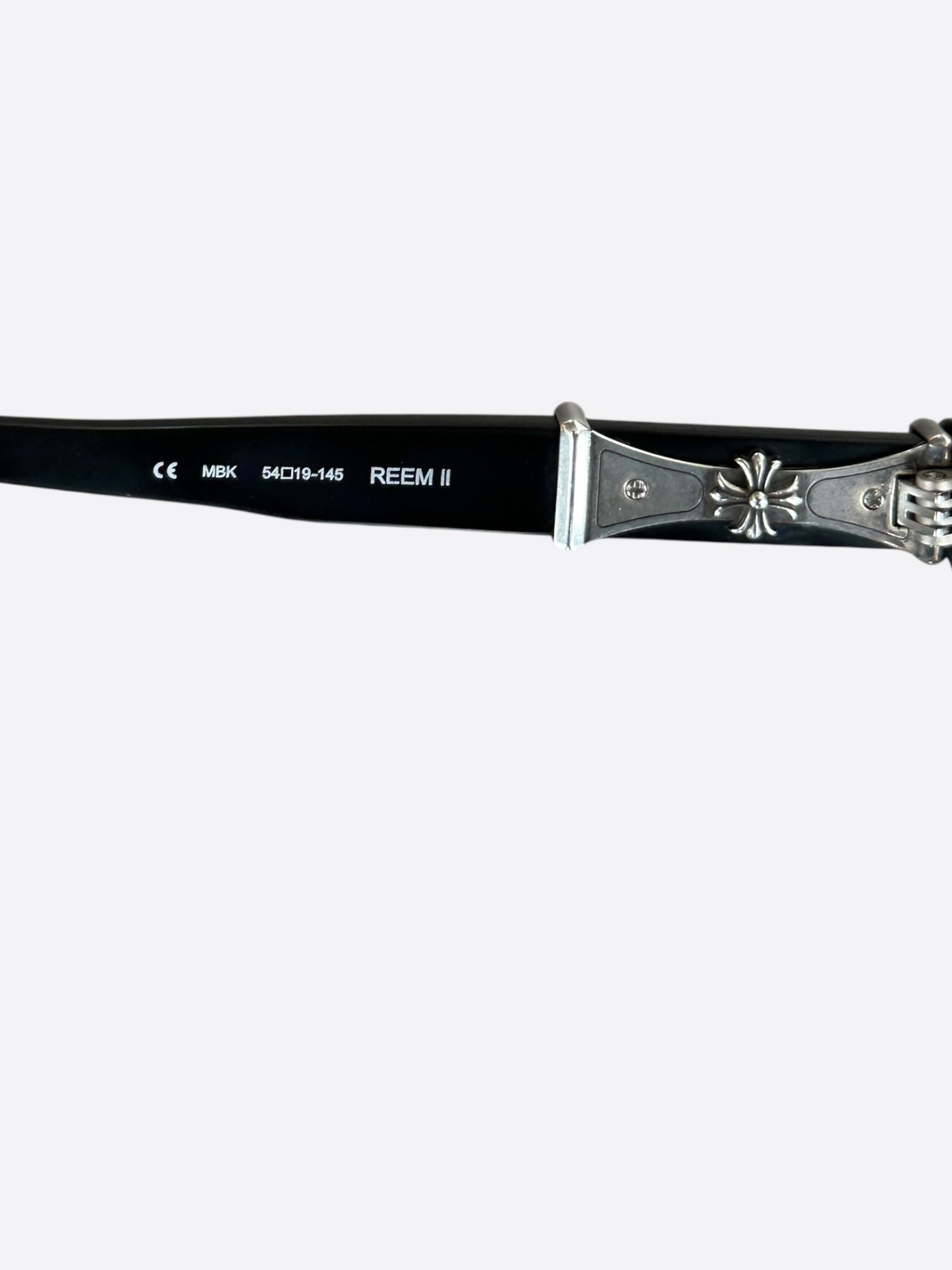 Chrome Hearts Black & Silver Reem II Glasses