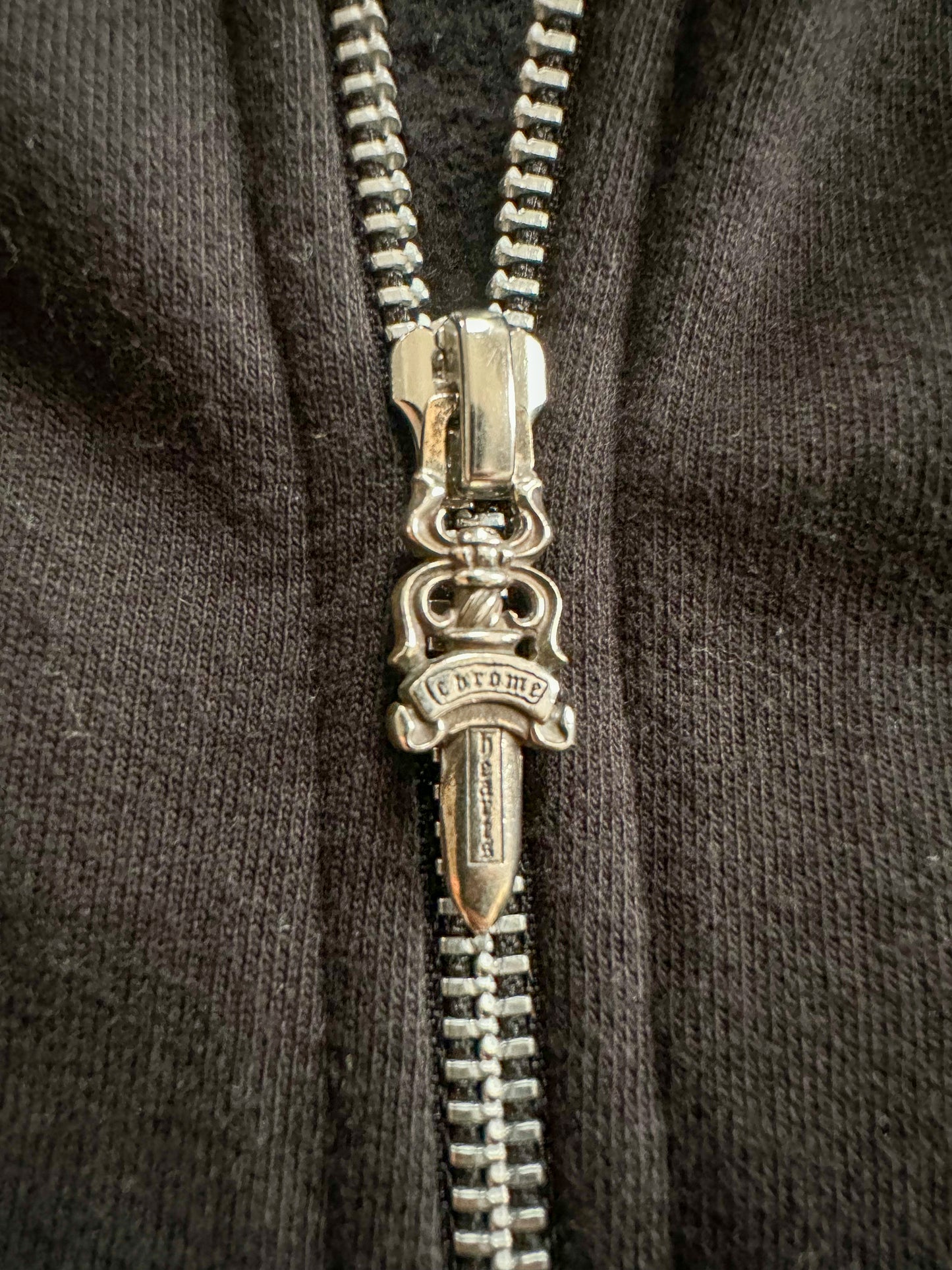 Chrome Hearts Black St Barth Exclusive Horseshoe Zip Up Hoodie