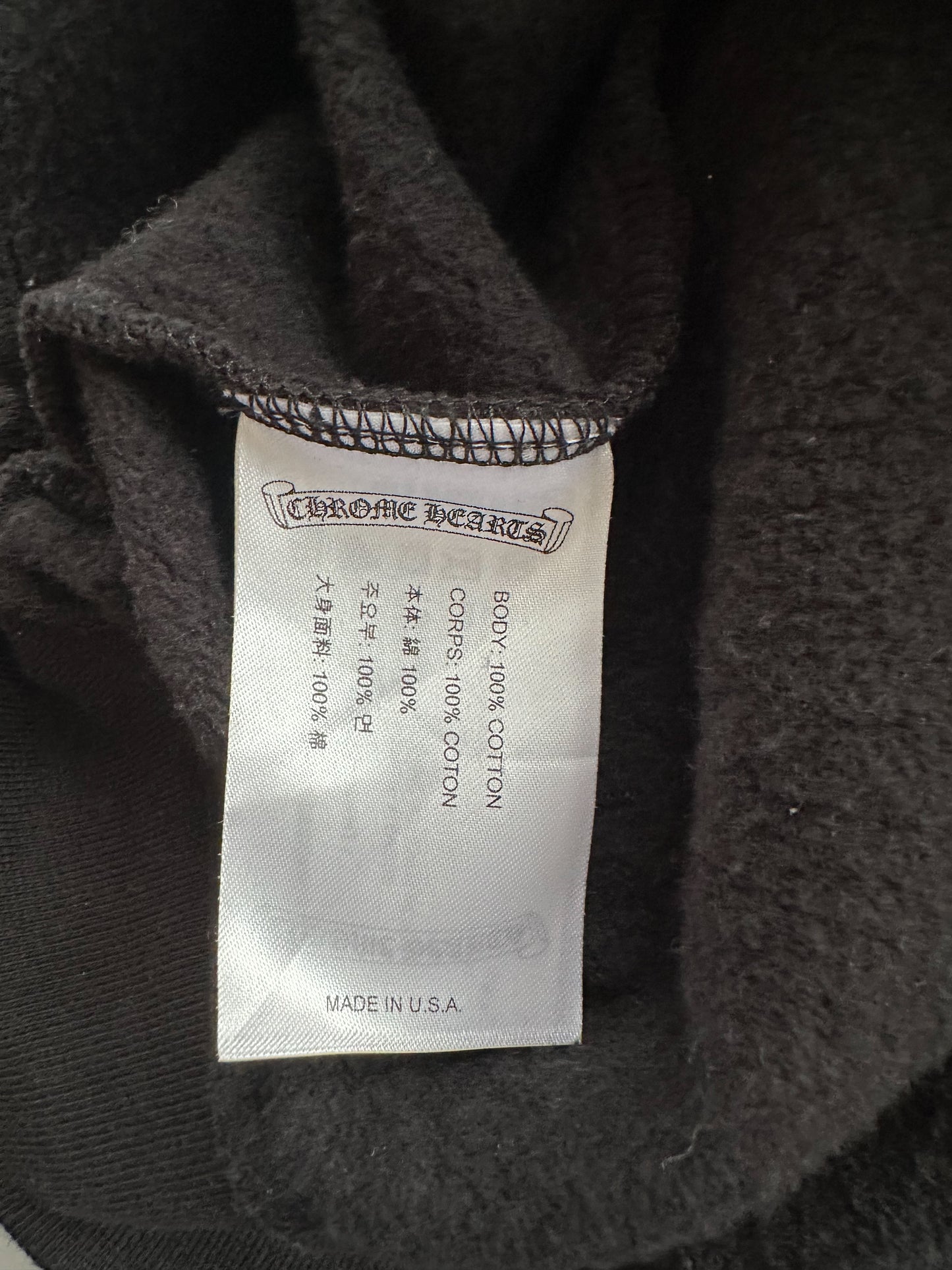 Chrome Hearts Black St Barth Exclusive Horseshoe Zip Up Hoodie