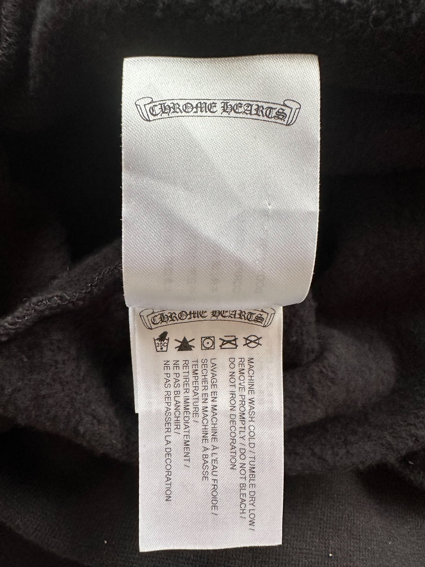 Chrome Hearts Black St Barth Exclusive Horseshoe Zip Up Hoodie