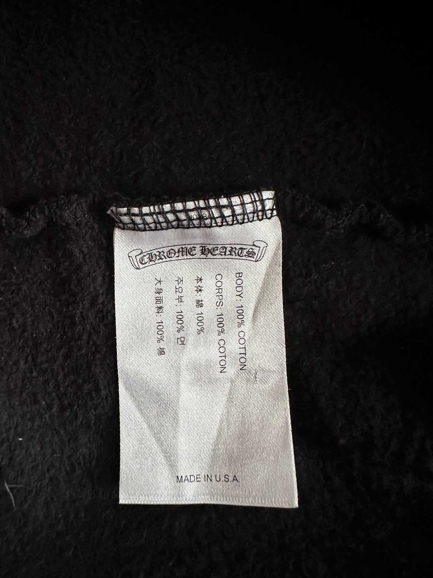 Chrome Hearts Black Racing Stripes Hoodie