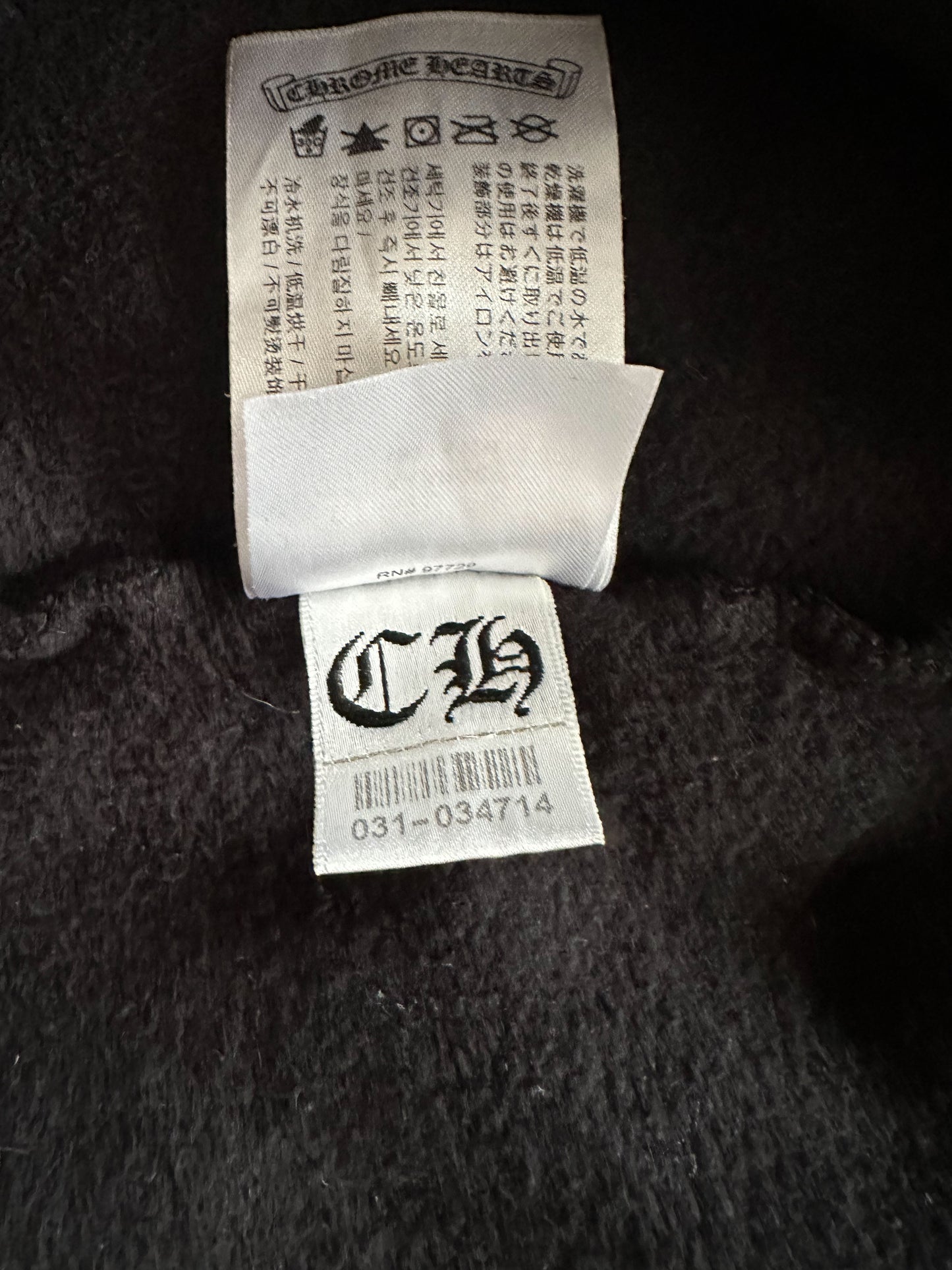 Chrome Hearts Black Racing Stripes Hoodie