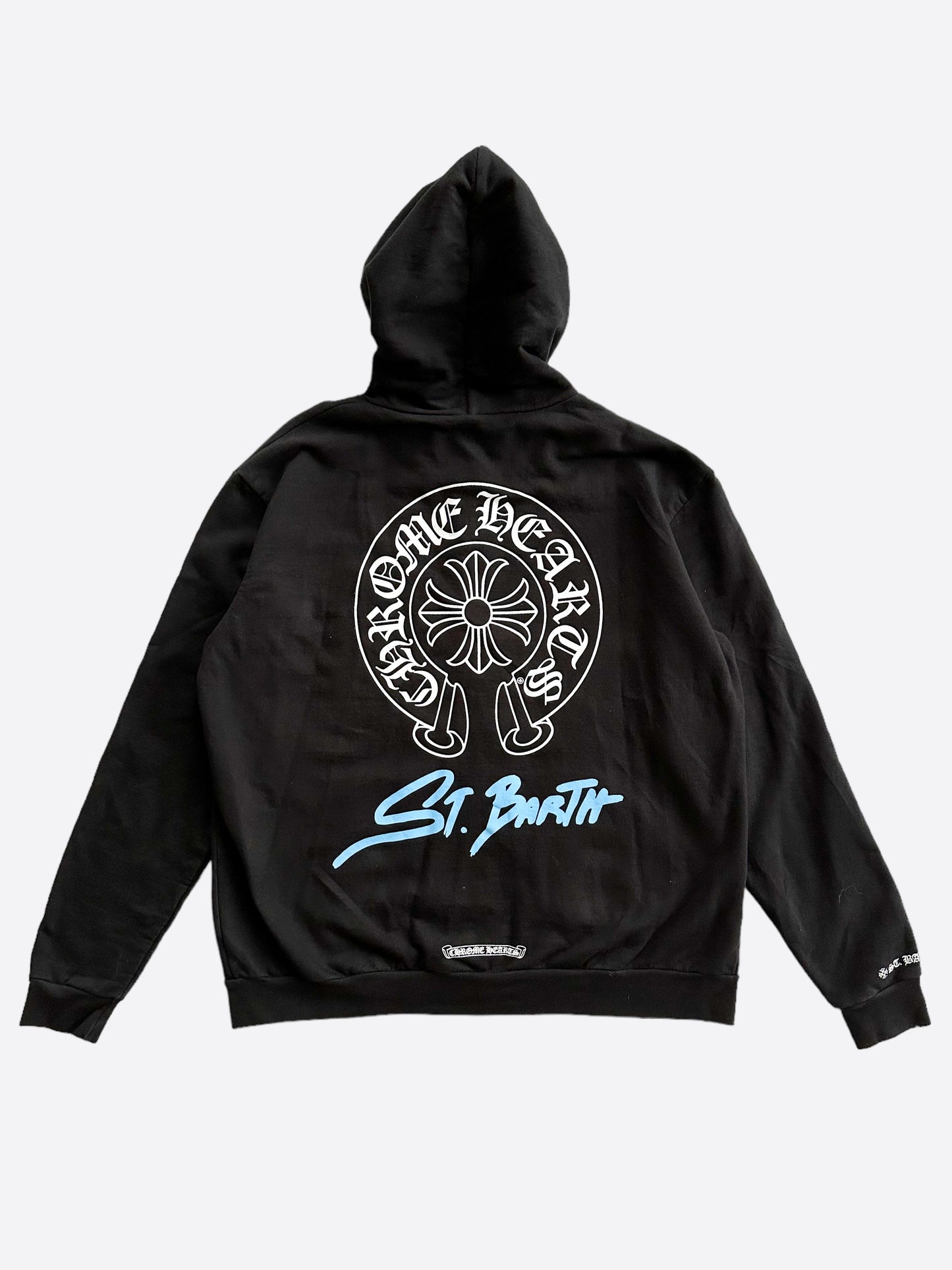 Chrome Hearts Black St Barth Exclusive Horseshoe Zip Up Hoodie