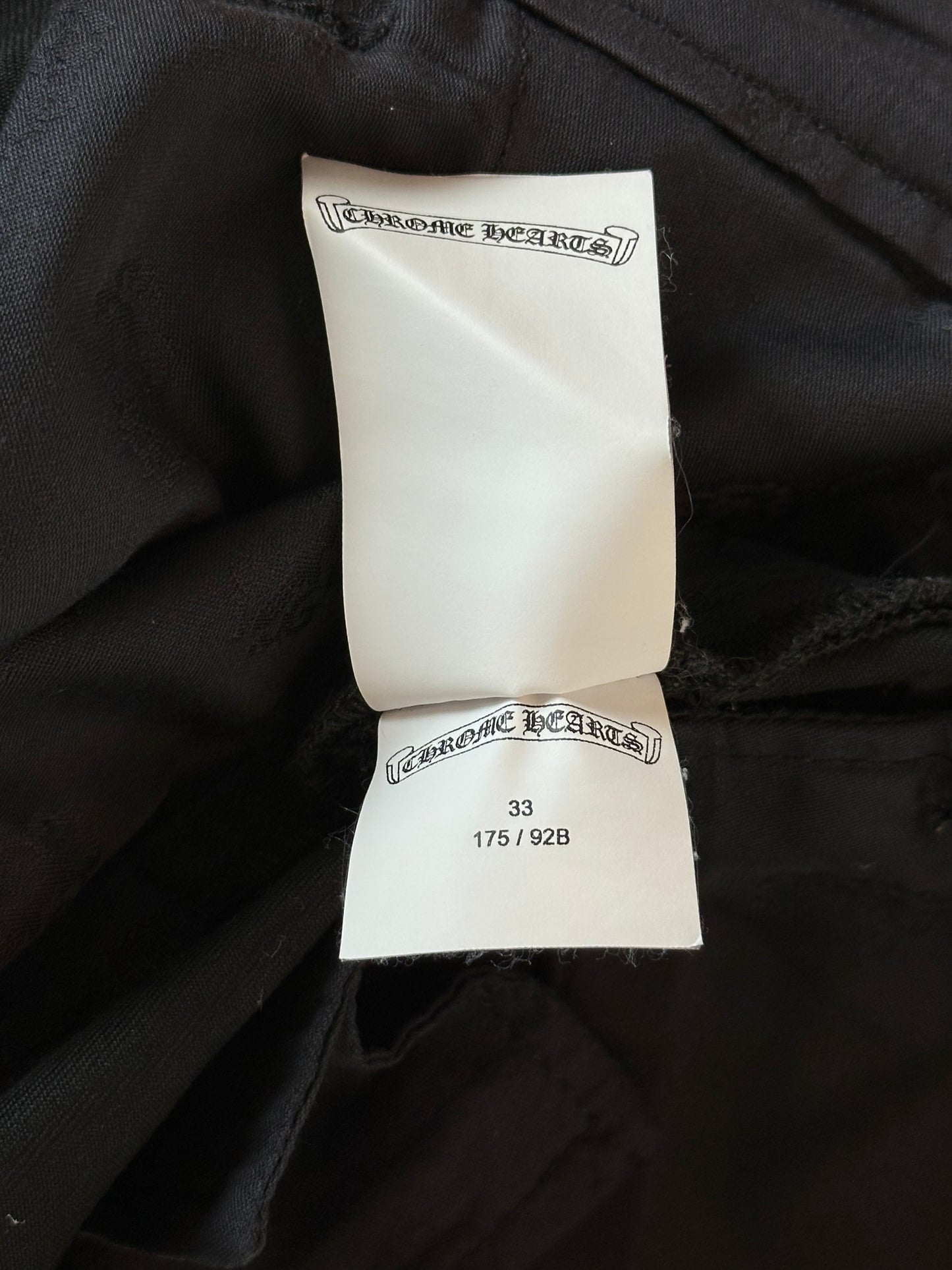 Chrome Hearts Black Camouflage Cross Patch Chino Pants