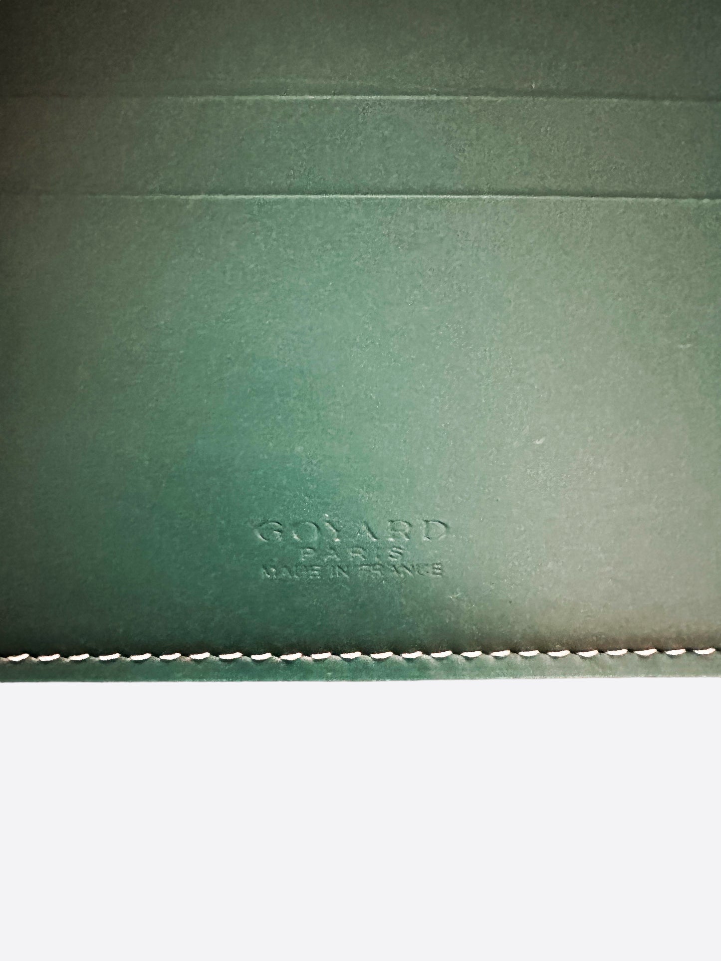 Goyard Green Money Clip Wallet