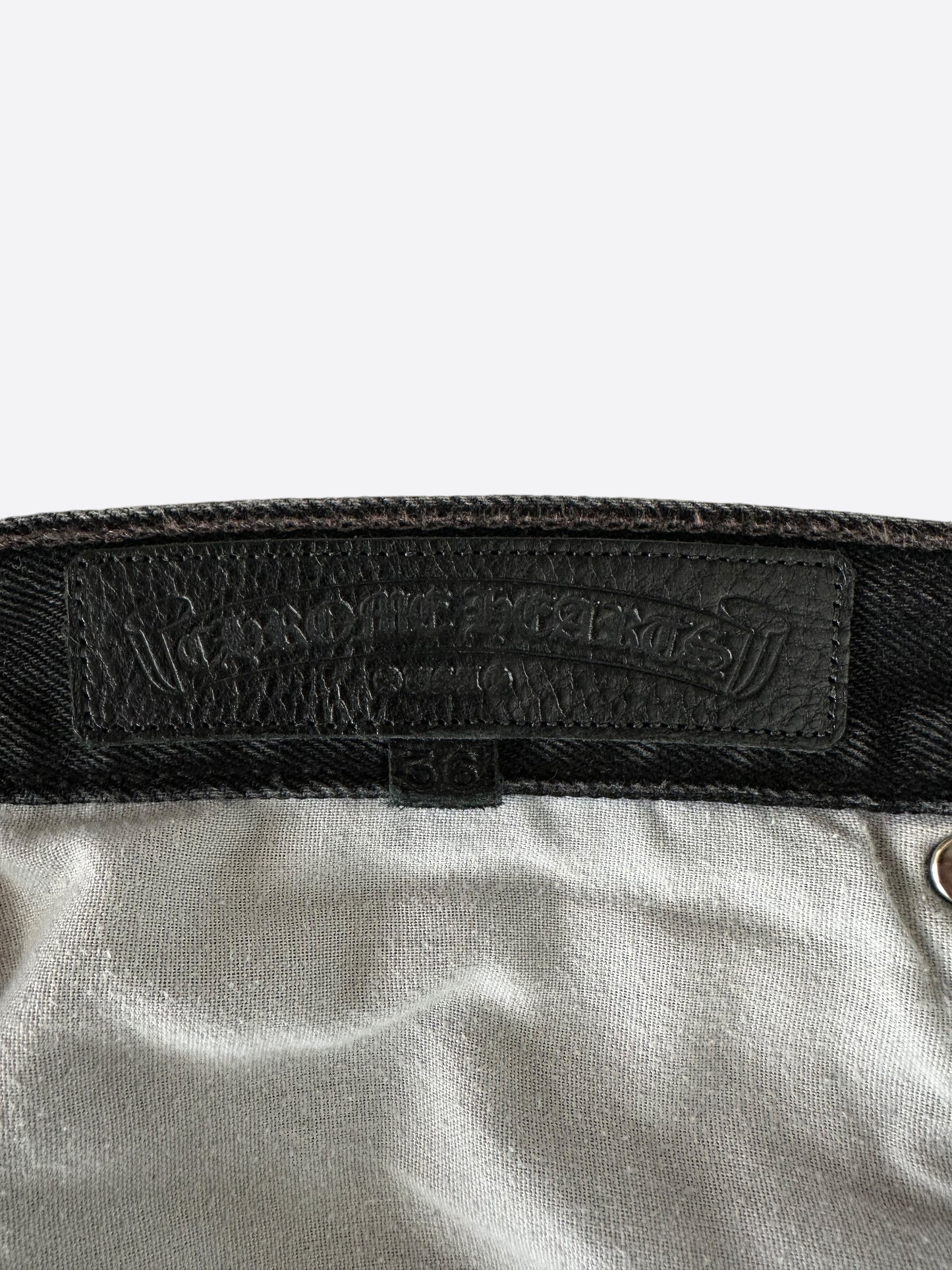 Chrome Hearts Levi's Black Cross Patch Jeans