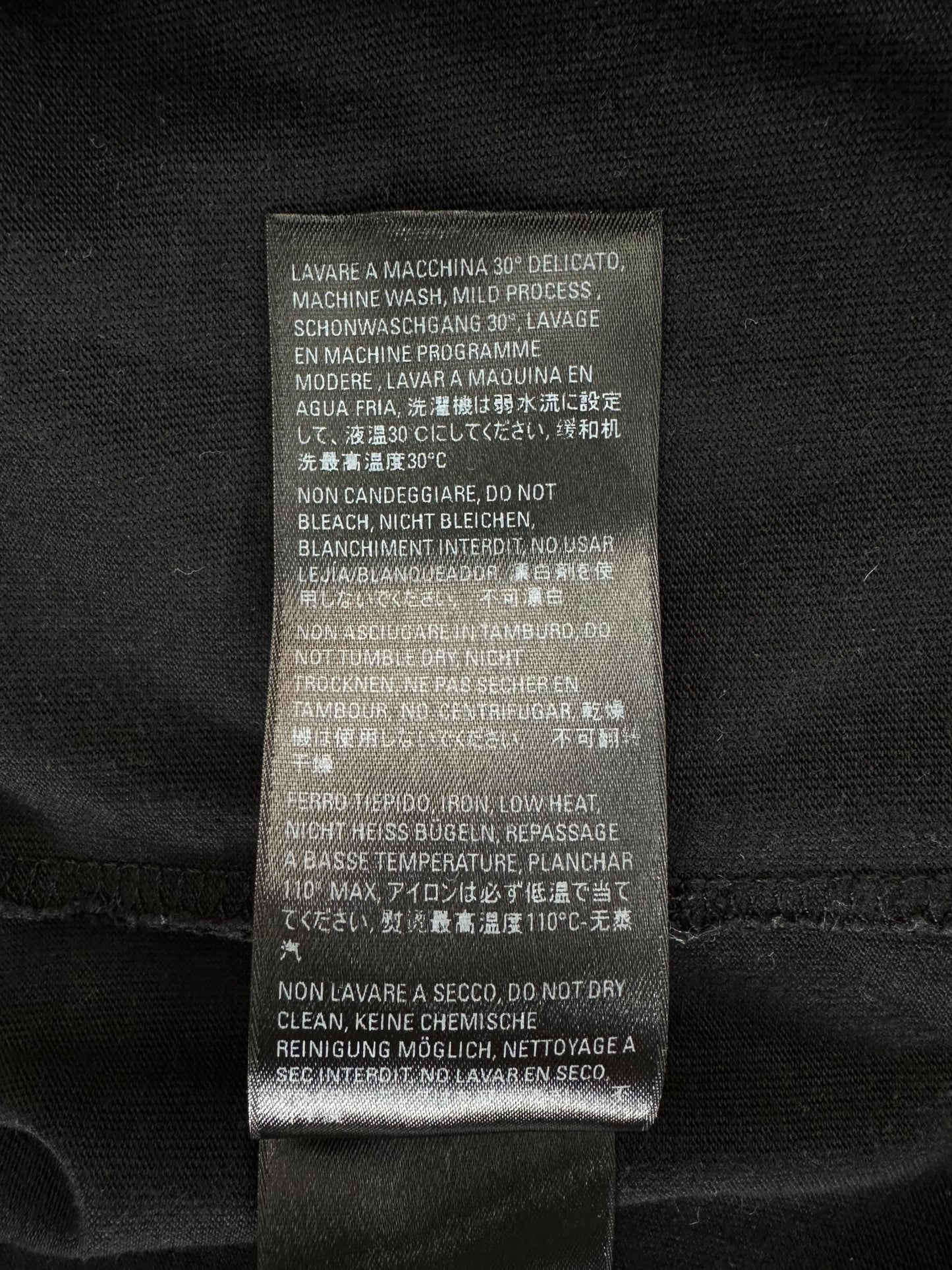 Balenciaga Black & White Embroidered Logo T-Shirt