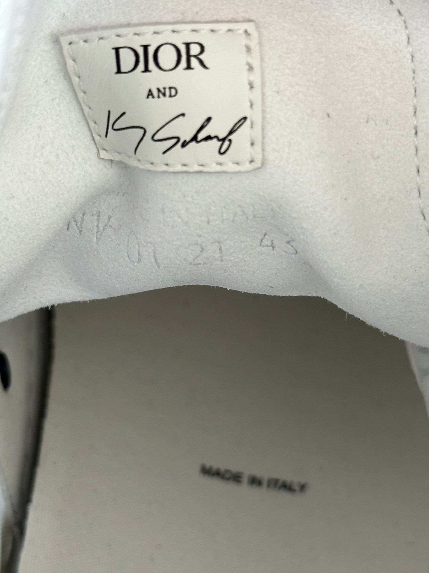 Dior Kenny Scharf White & Multicolor Oblique Faces B23 Sneakers