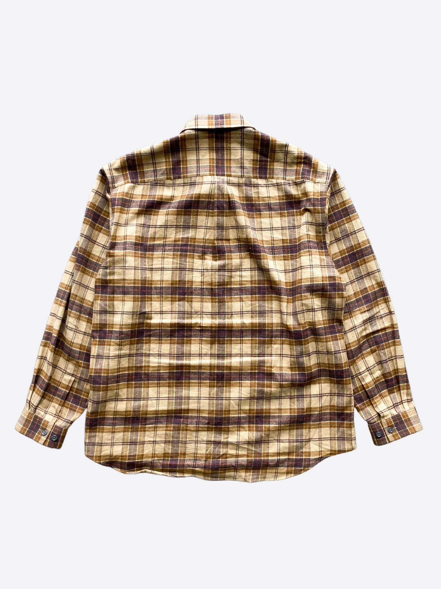 Gucci GG Brown Checked Flannel Shirt