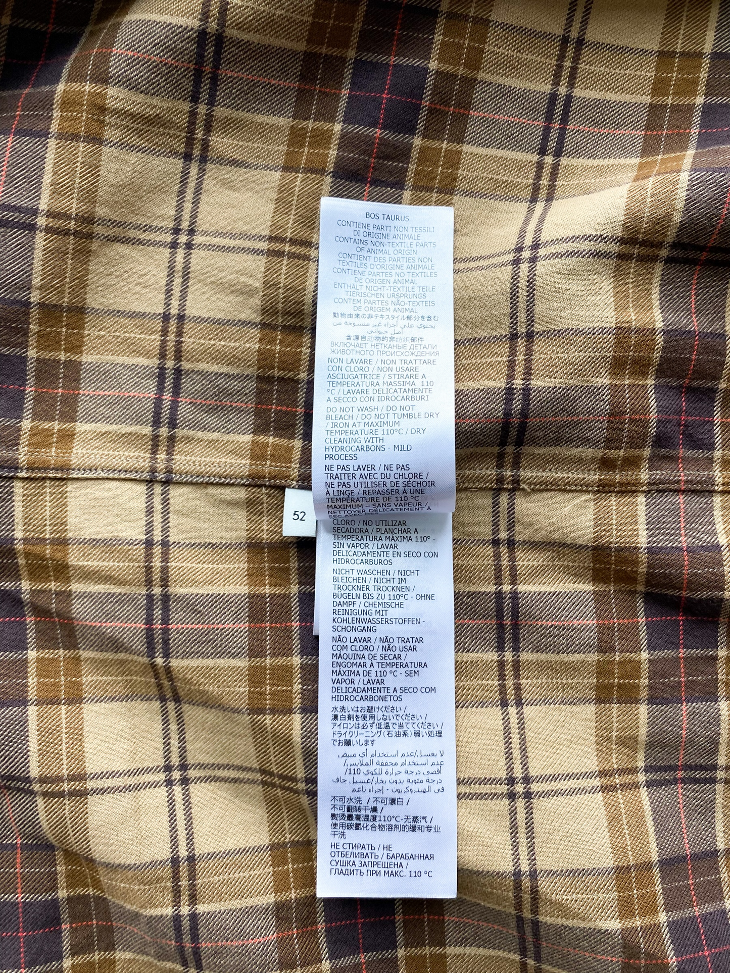 Gucci GG Brown Checked Flannel Shirt