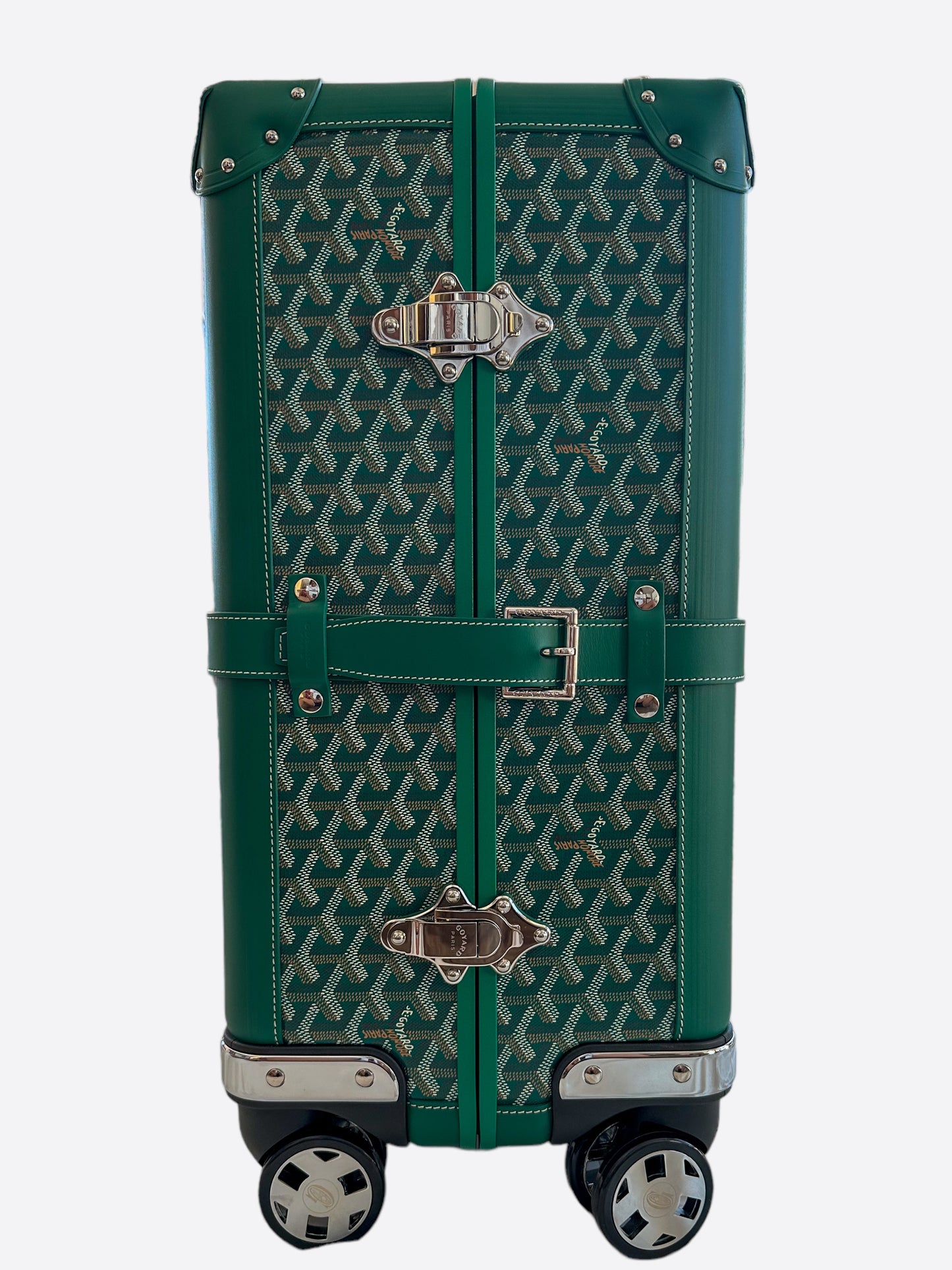 Goyard Green Bourget PM Trolley Case