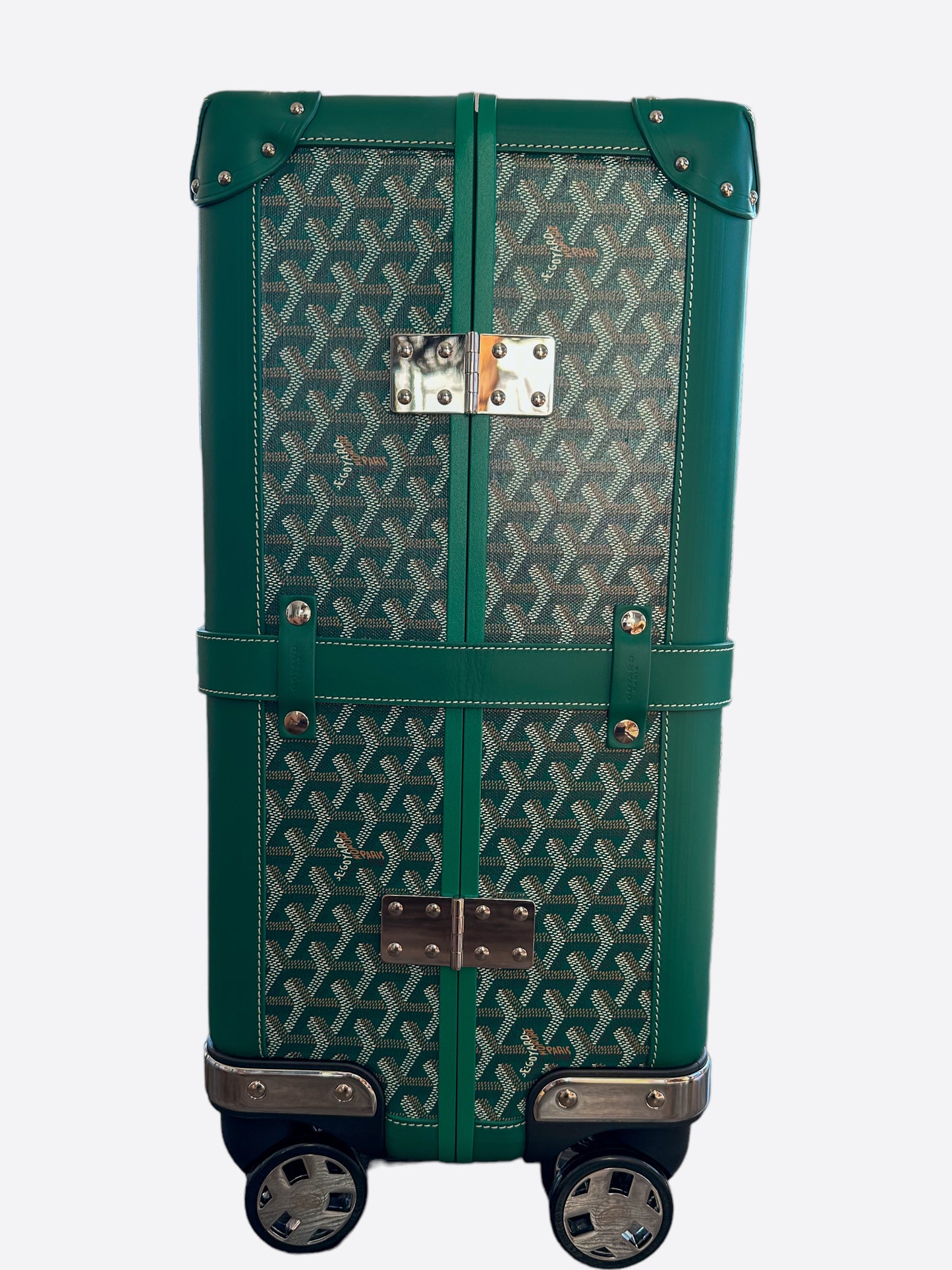 Goyard Green Bourget PM Trolley Case