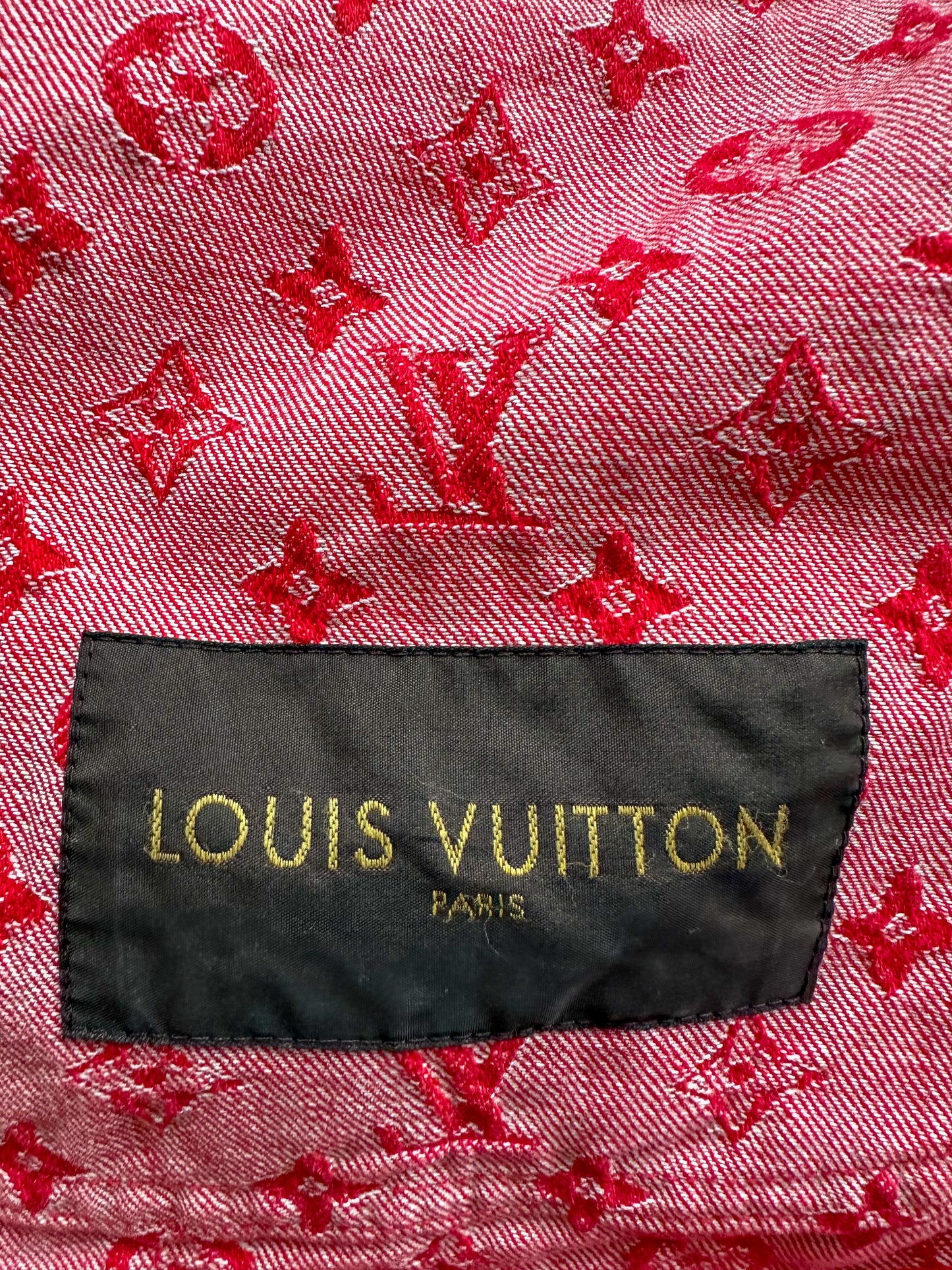 Louis Vuitton Supreme Red Monogram Chore Jacket 1/1